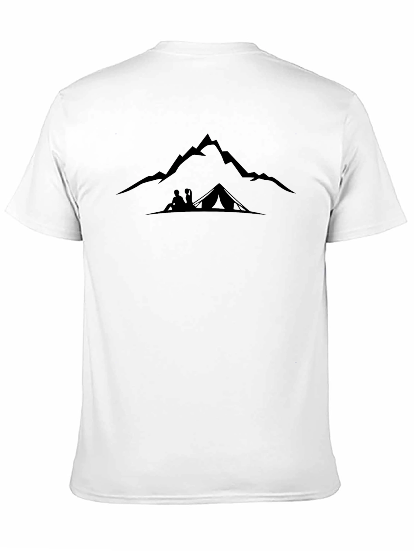 Mountain Camping Graphic Tee - Black