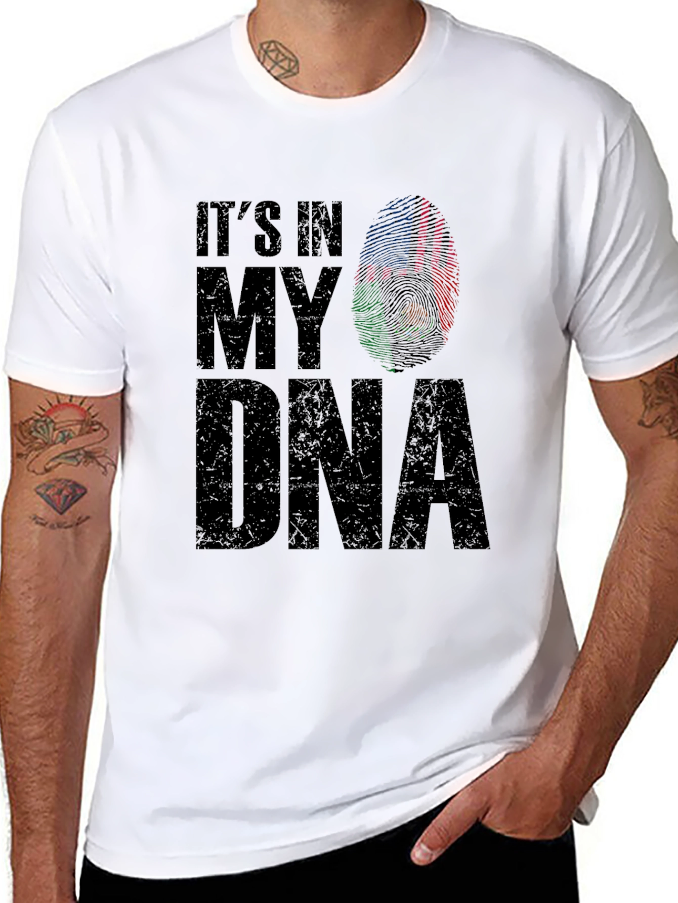 Its In My DNA T-Shirt - Mens Black Tee