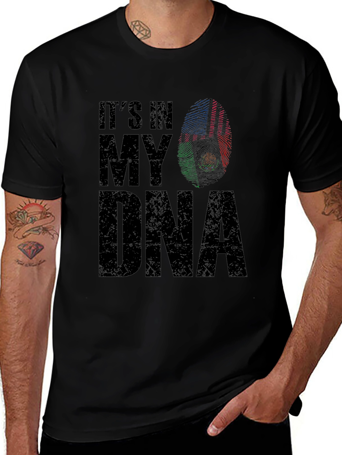 Its In My DNA T-Shirt - Mens Black Tee