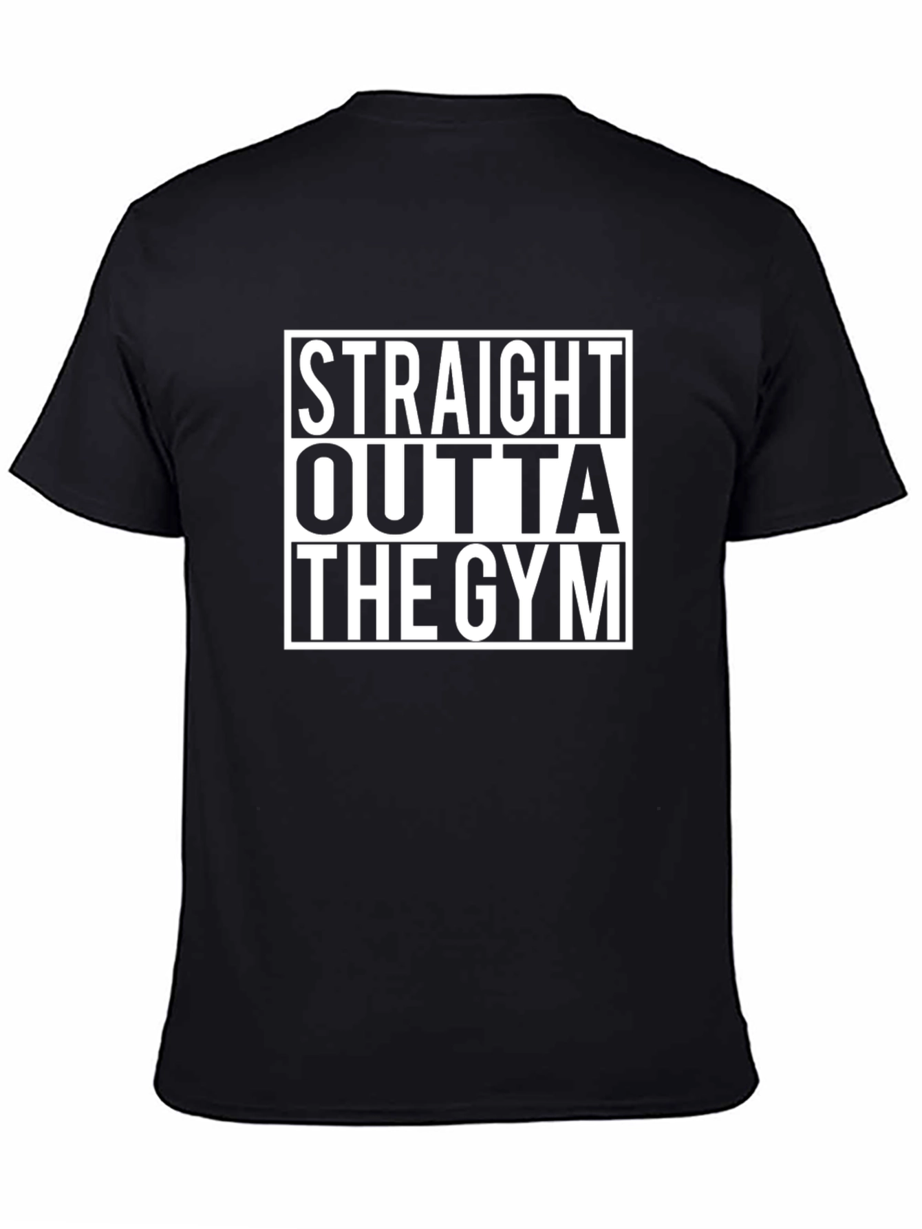 Straight Outta The Gym Black T-Shirt
