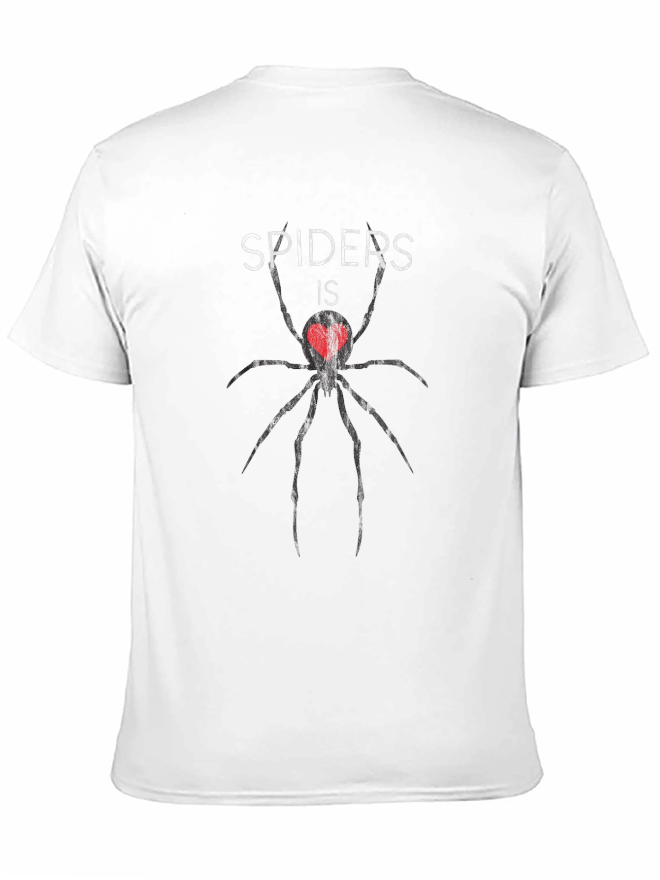 Spiders Is Love T-Shirt - Black Spider Heart Tee