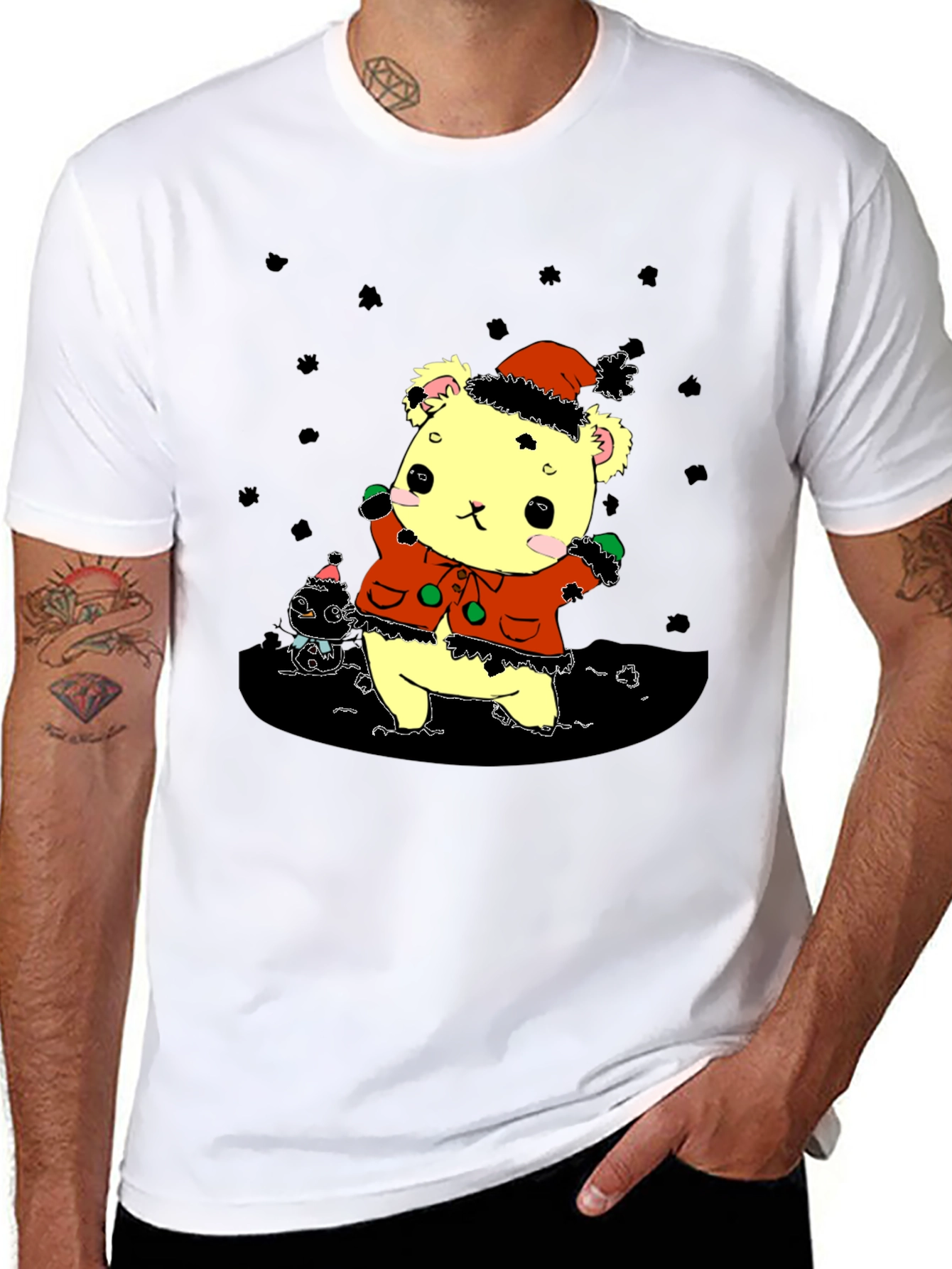 Festive Bear T-Shirt - Holiday Cheer