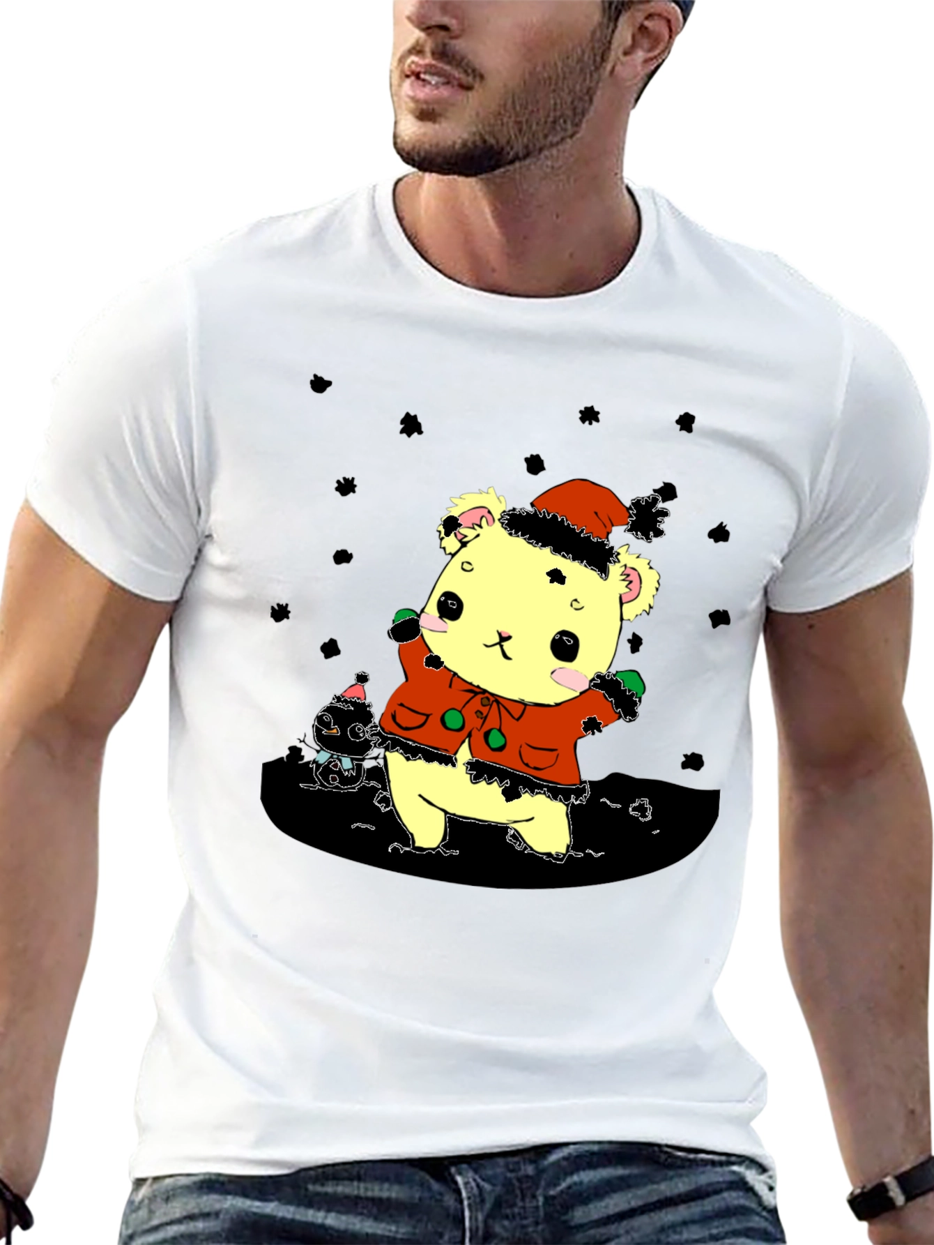 Festive Bear T-Shirt - Holiday Cheer