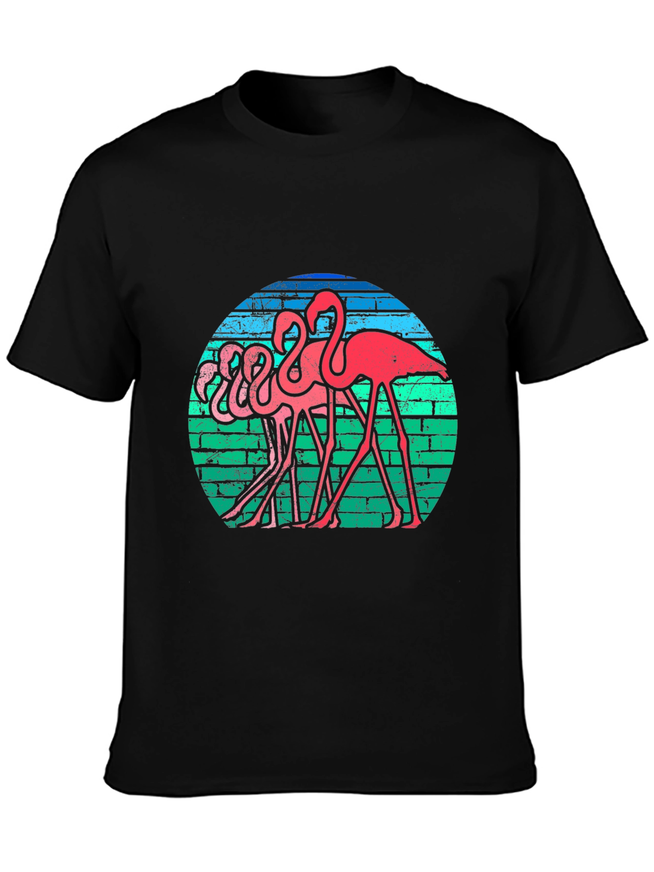 Retro Flamingo T-Shirt - Funky Bird Graphic Tee