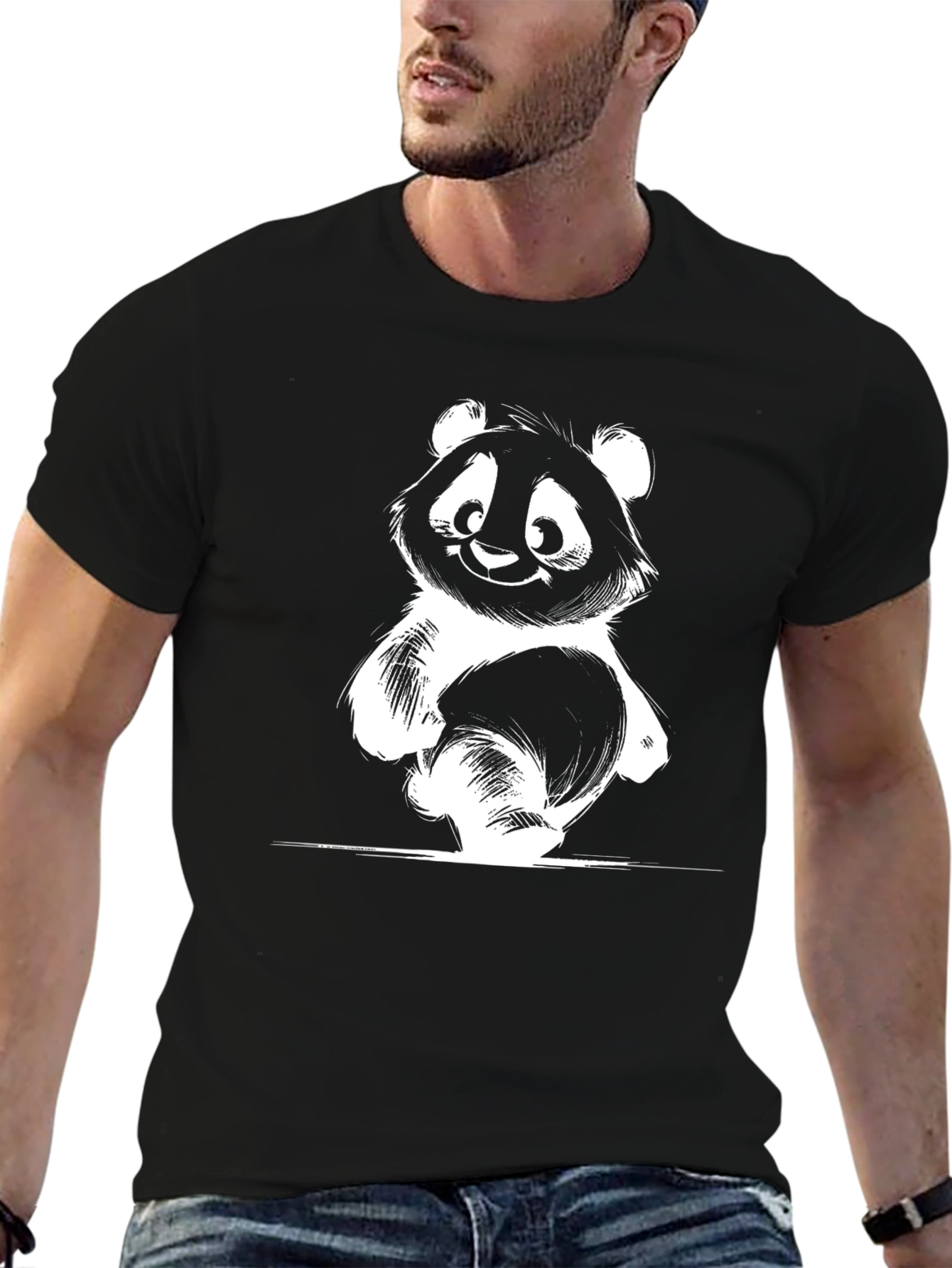 Black Panda Graphic Tee