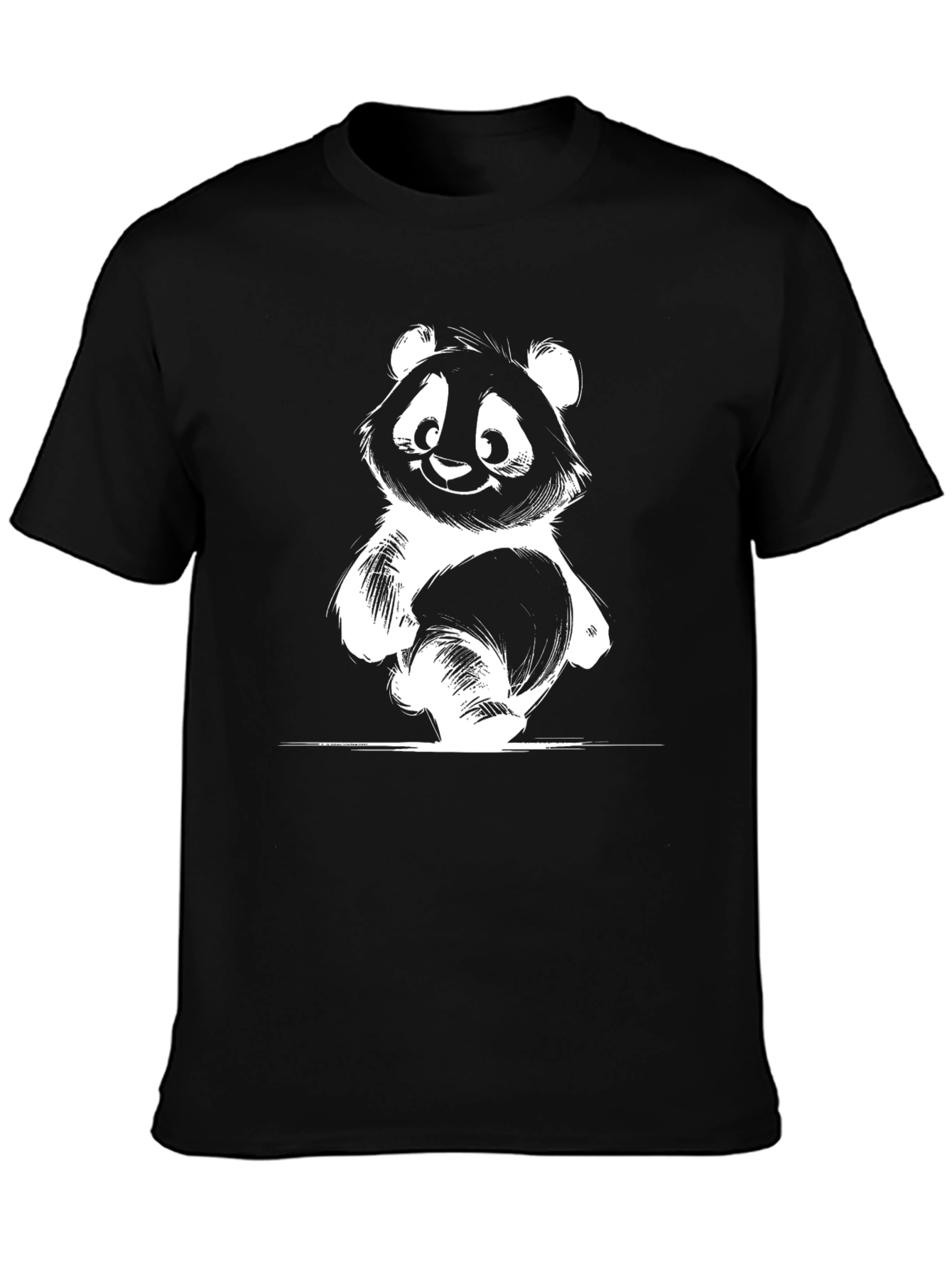 Black Panda Graphic Tee