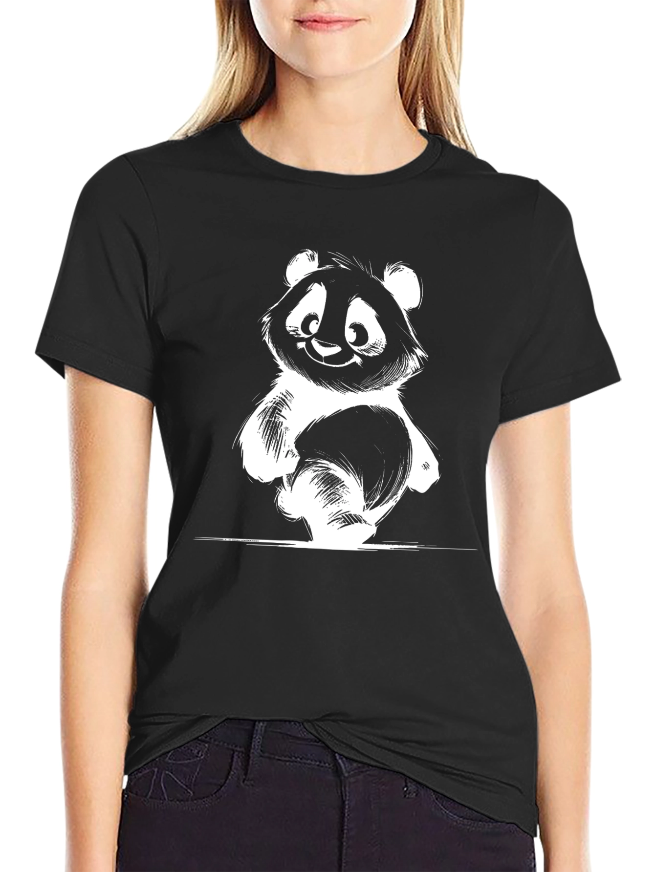 Black Panda Graphic Tee