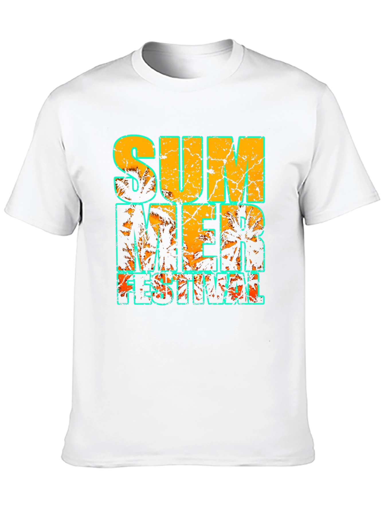 Summer Festival Graphic Print Black T-Shirt