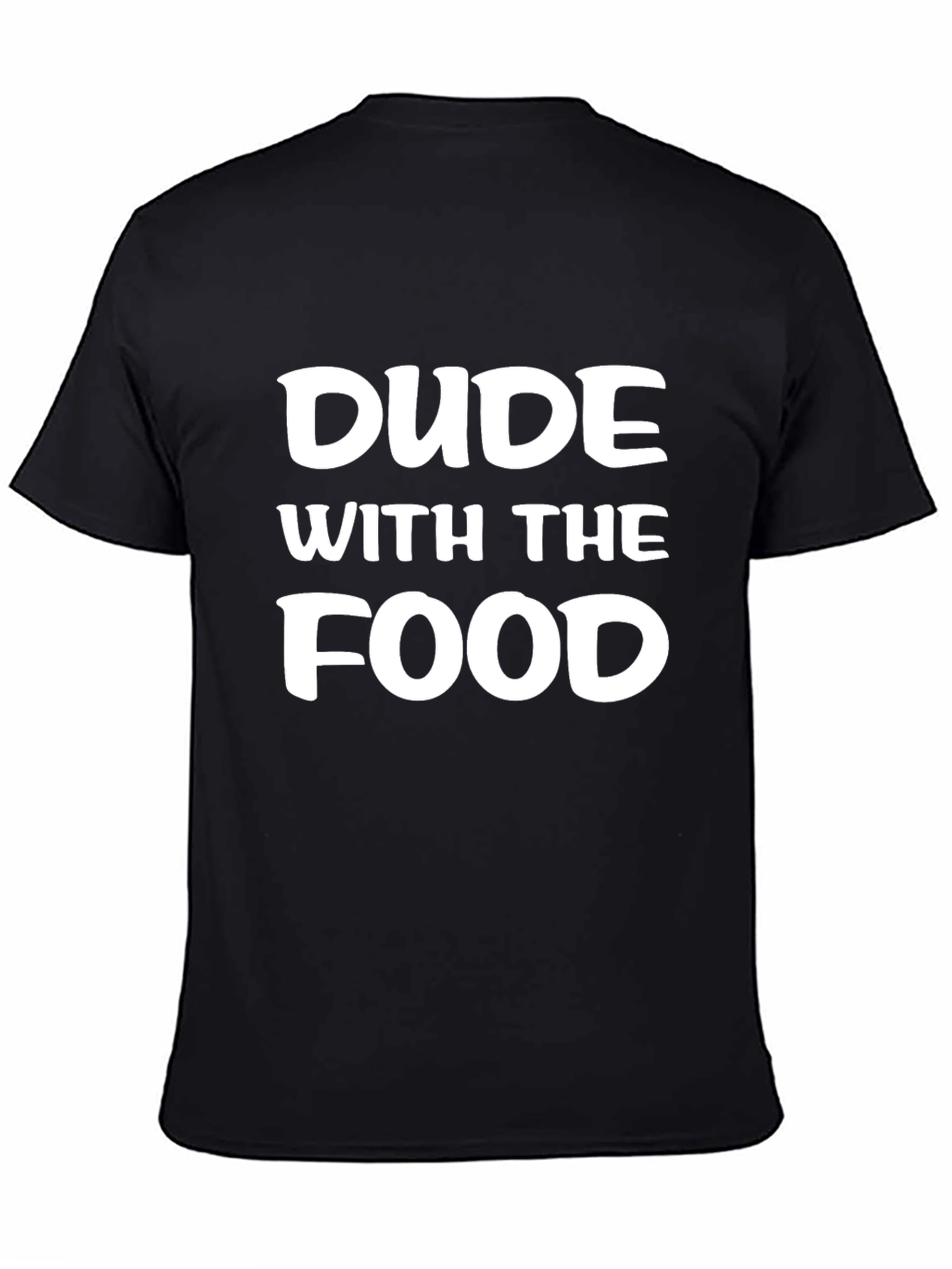 Dude With The Food Graphic Tee - Black