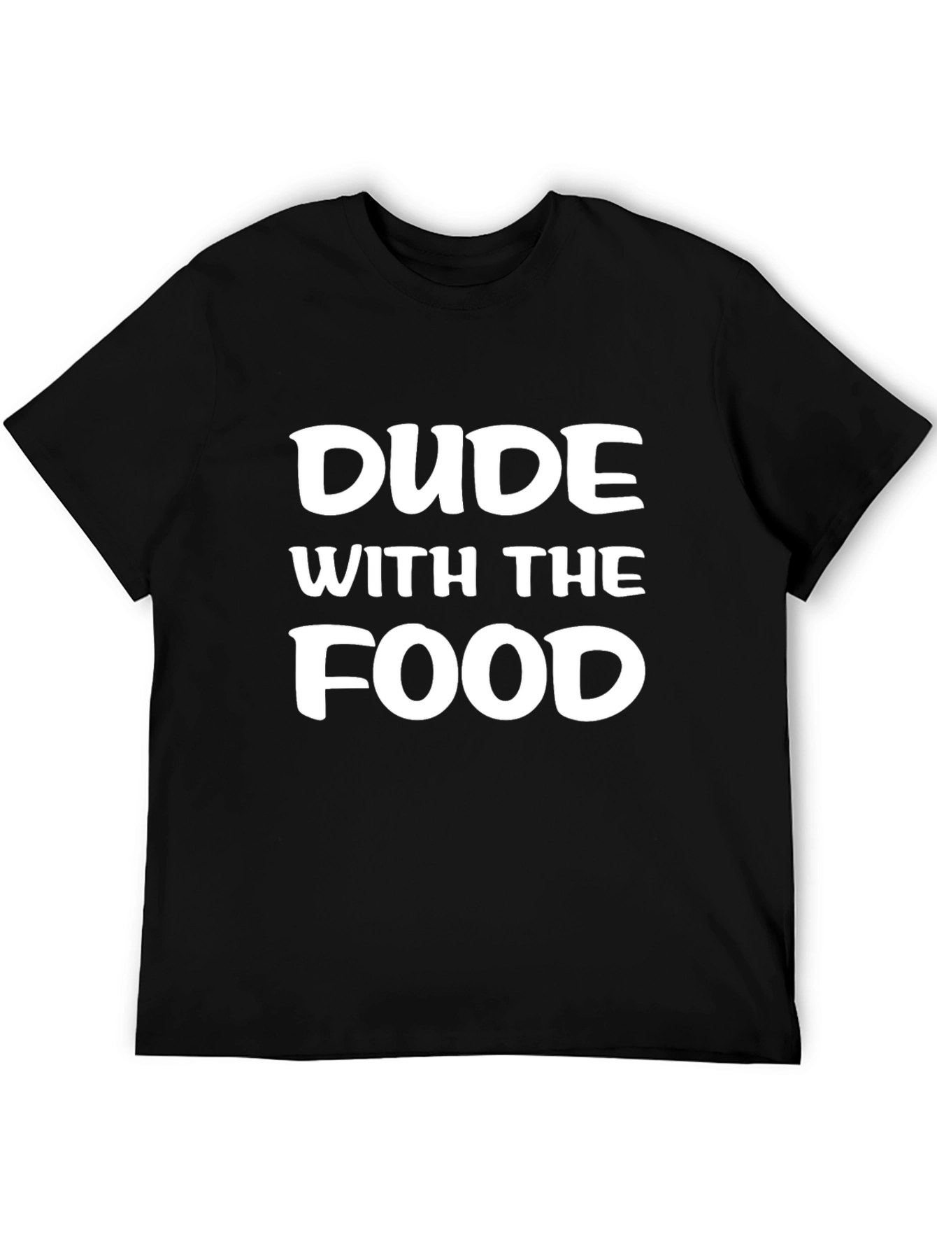 Dude With The Food Graphic Tee - Black