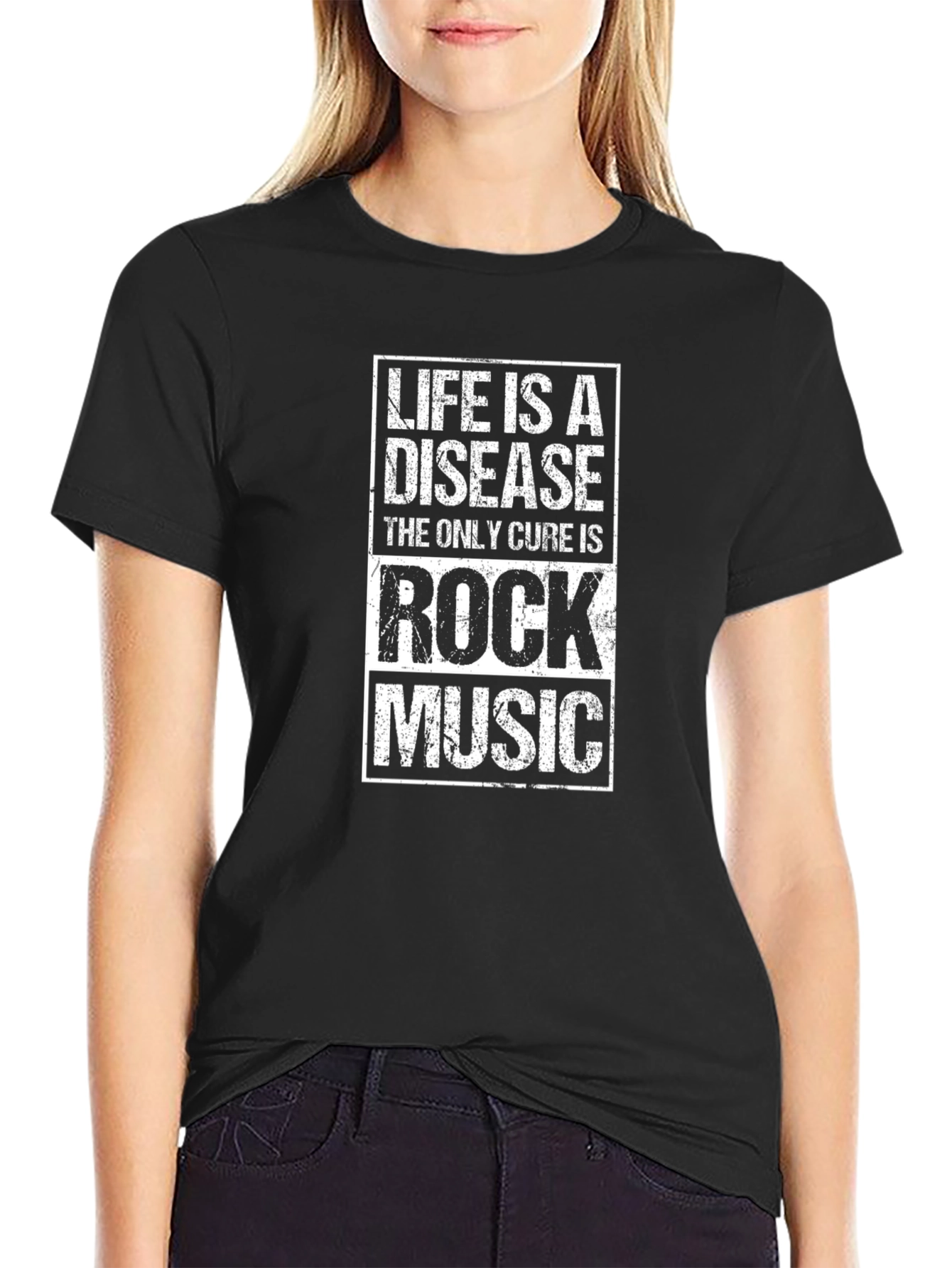 Life is a Disease Rock Music Graphic T-Shirt