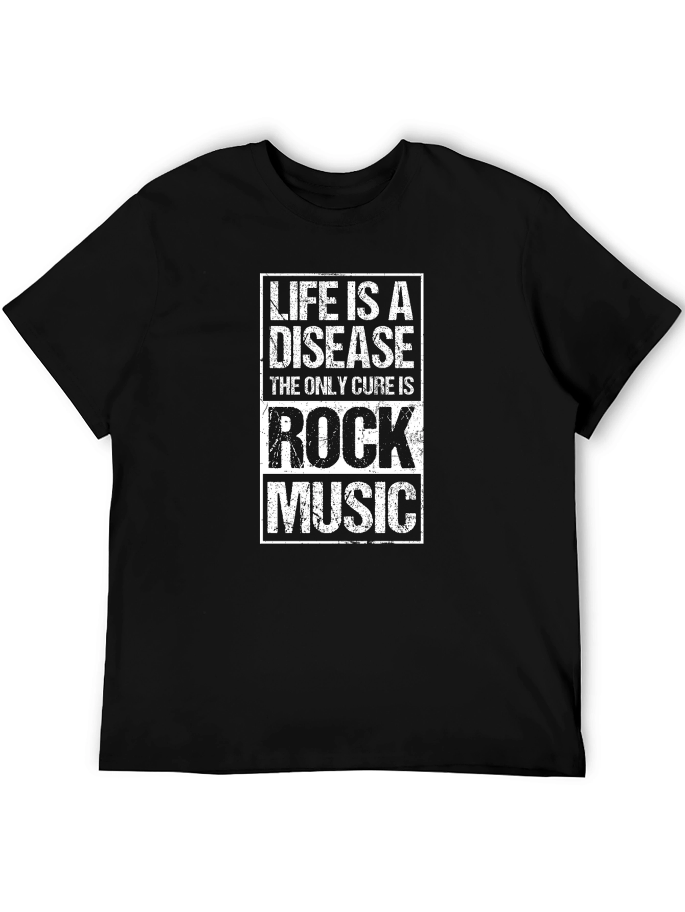 Life is a Disease Rock Music Graphic T-Shirt