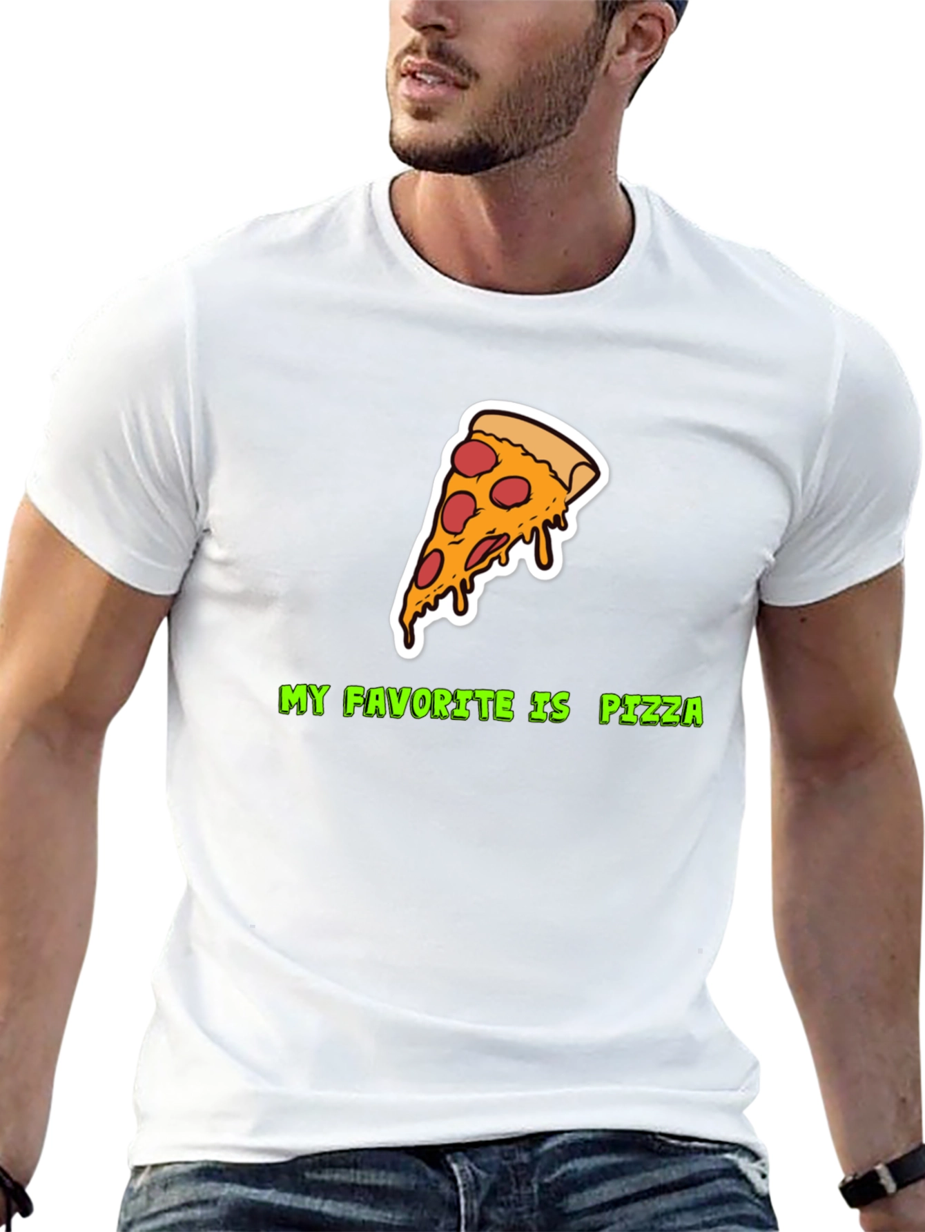 Pizza Lovers Tee - My Favorite Is Pizza