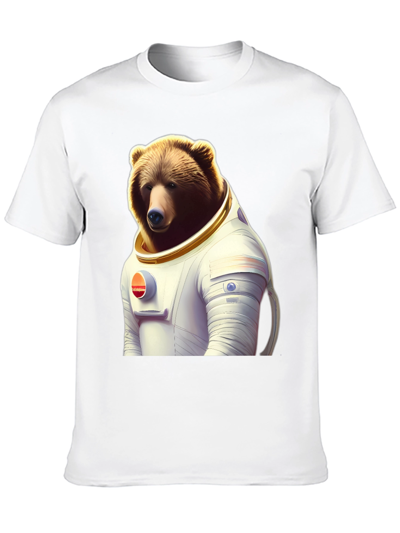 Bear Astronaut T-Shirt - Space Explorer Animal Tee