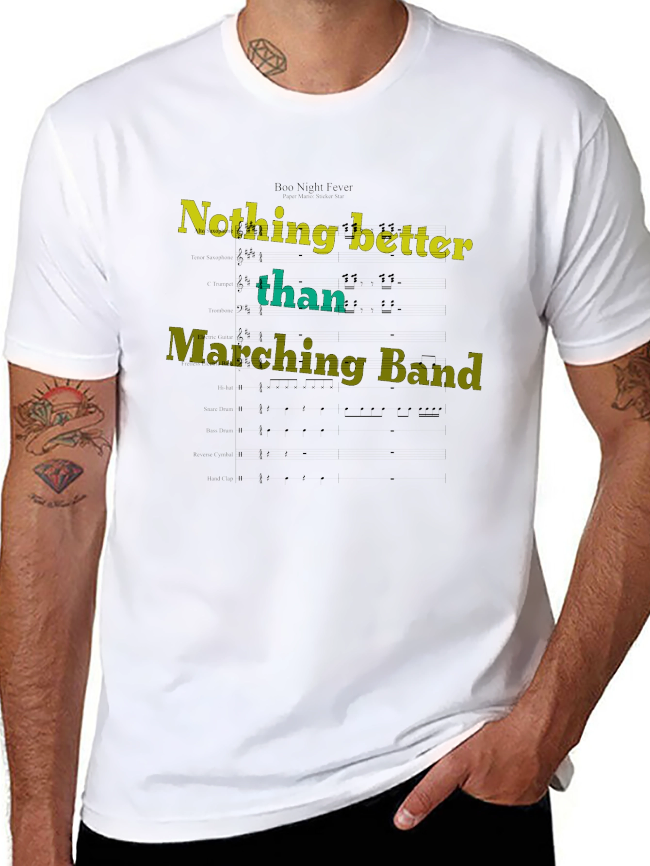 Marching Band Music T-Shirt