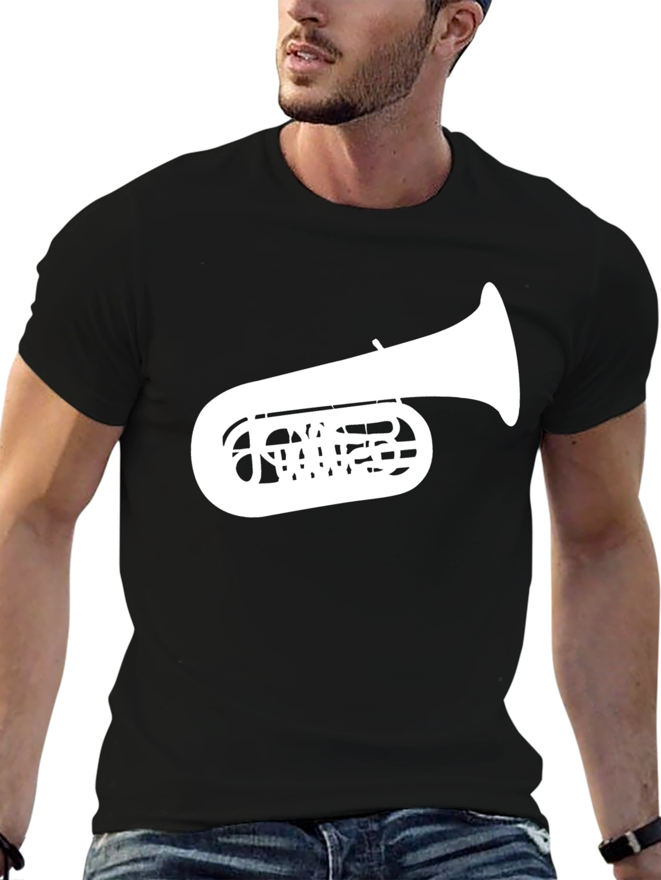 Tuba Graphic Tee - Music Lovers T-Shirt