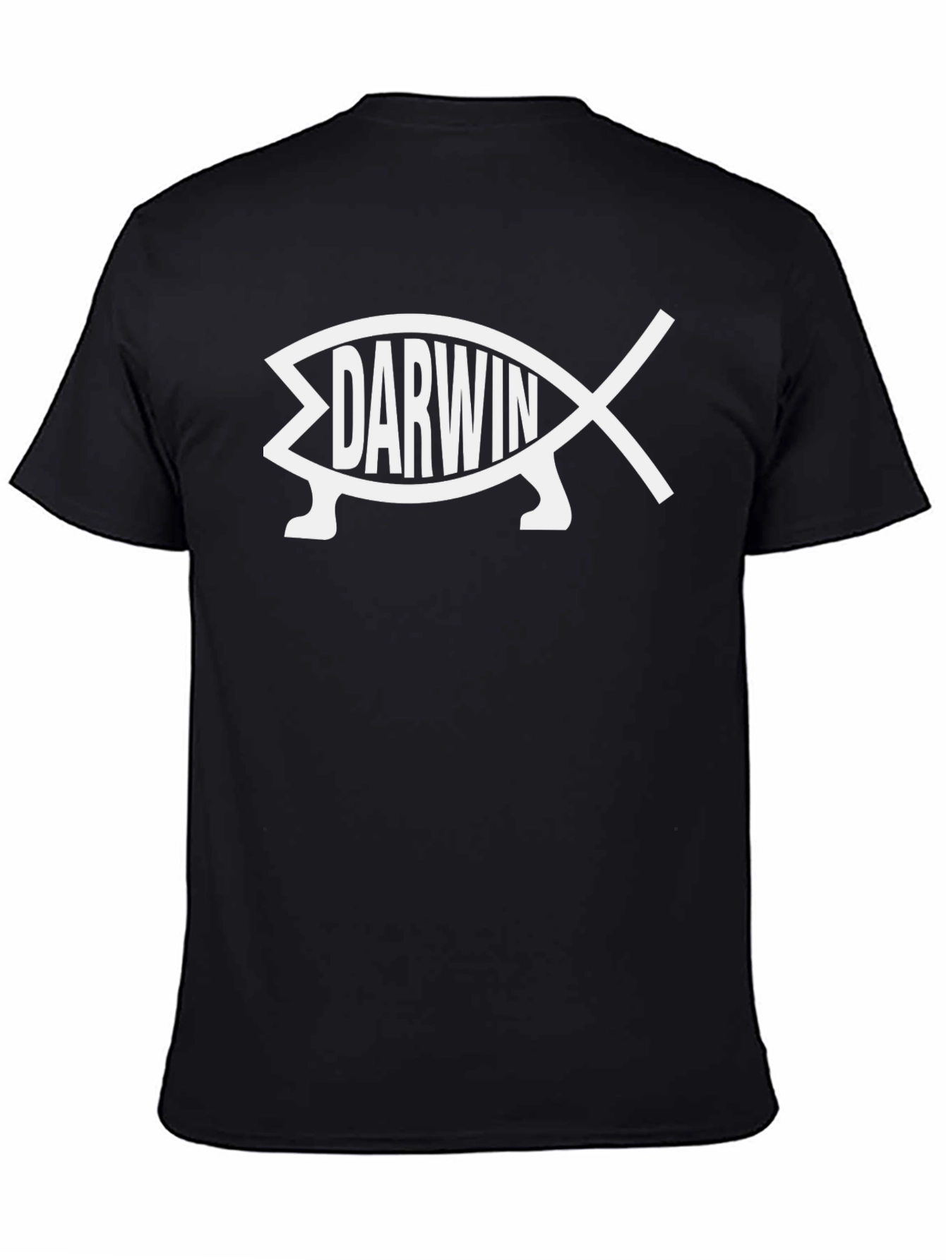 Darwin Fish Graphic Tee - Evolution Humor T-Shirt