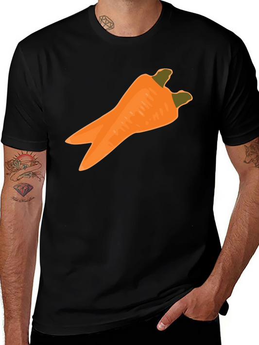 Funny Carrot T-Shirt: Unique Vegetable Graphic Tee for Men