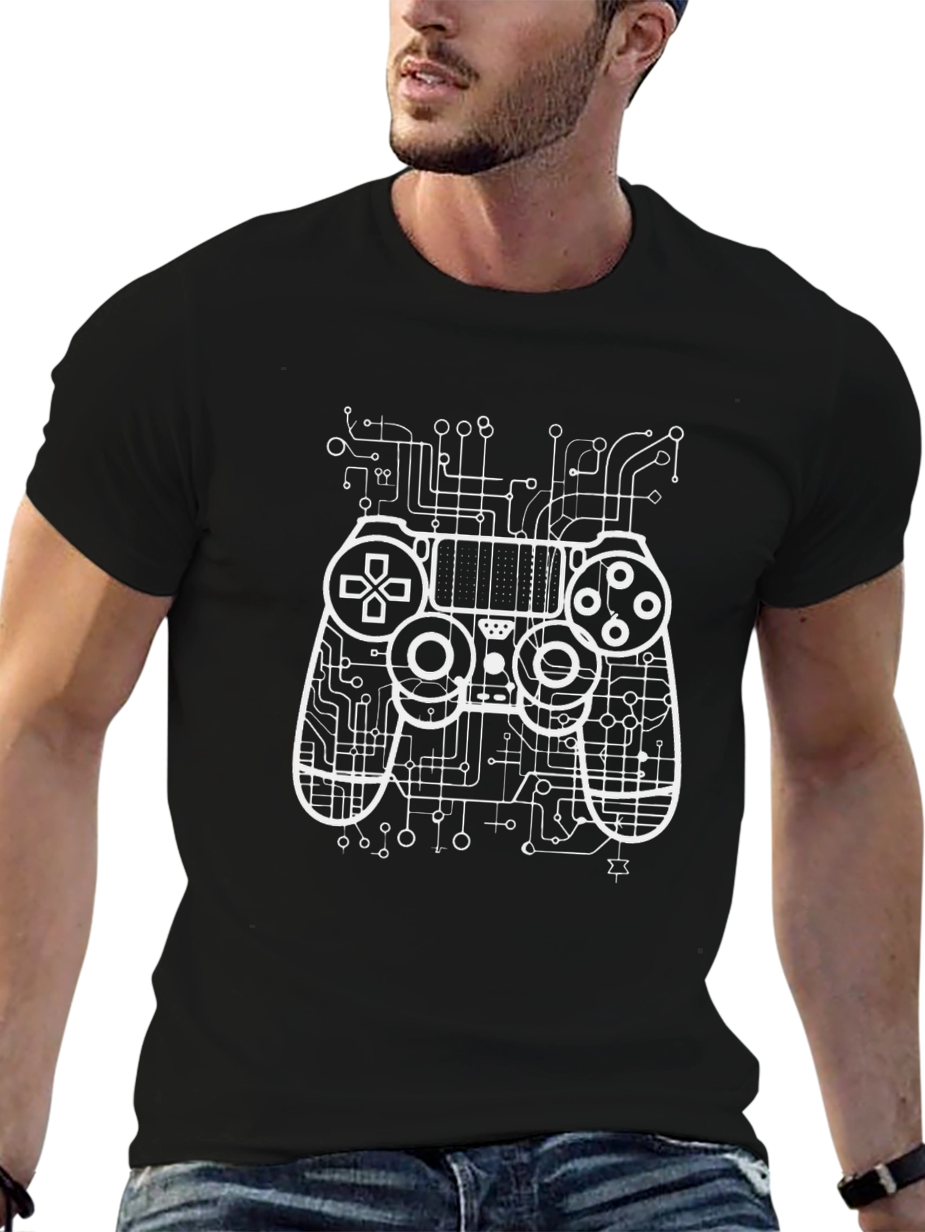 Gamer Circuit Board Graphic Tee