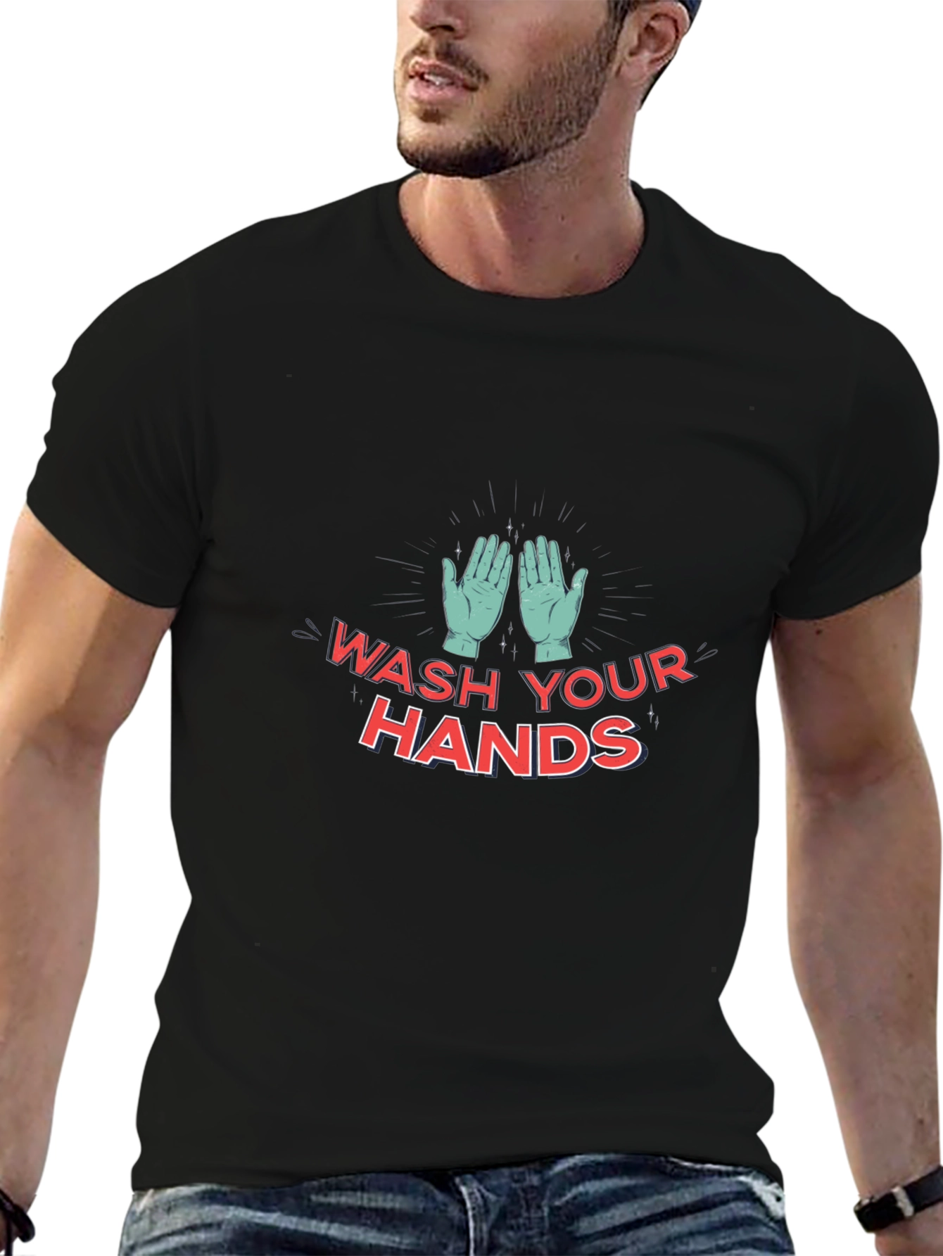 Wash Your Hands T-Shirt - Stay Safe and Stylish!