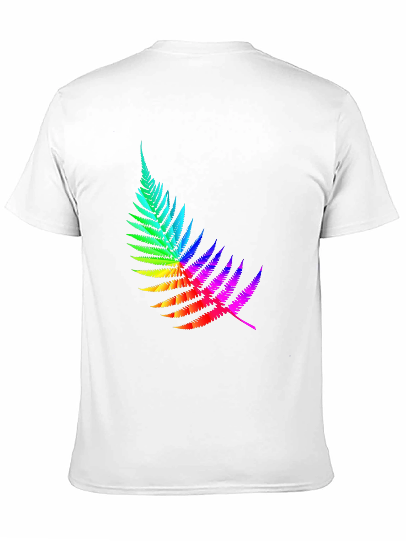 Rainbow Fern Graphic Tee - Black