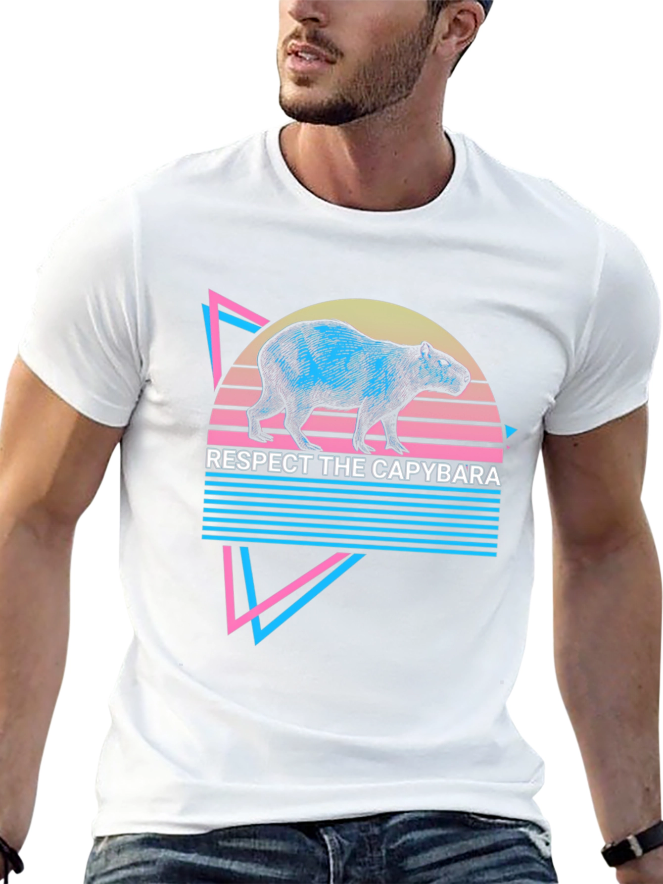 Respect The Capybara Graphic Tee