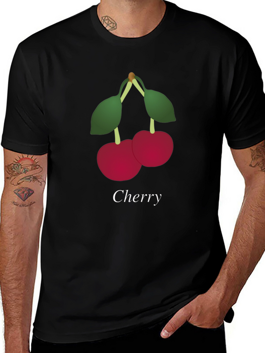 Cherry Graphic Tee - Stylish Unisex T-Shirt
