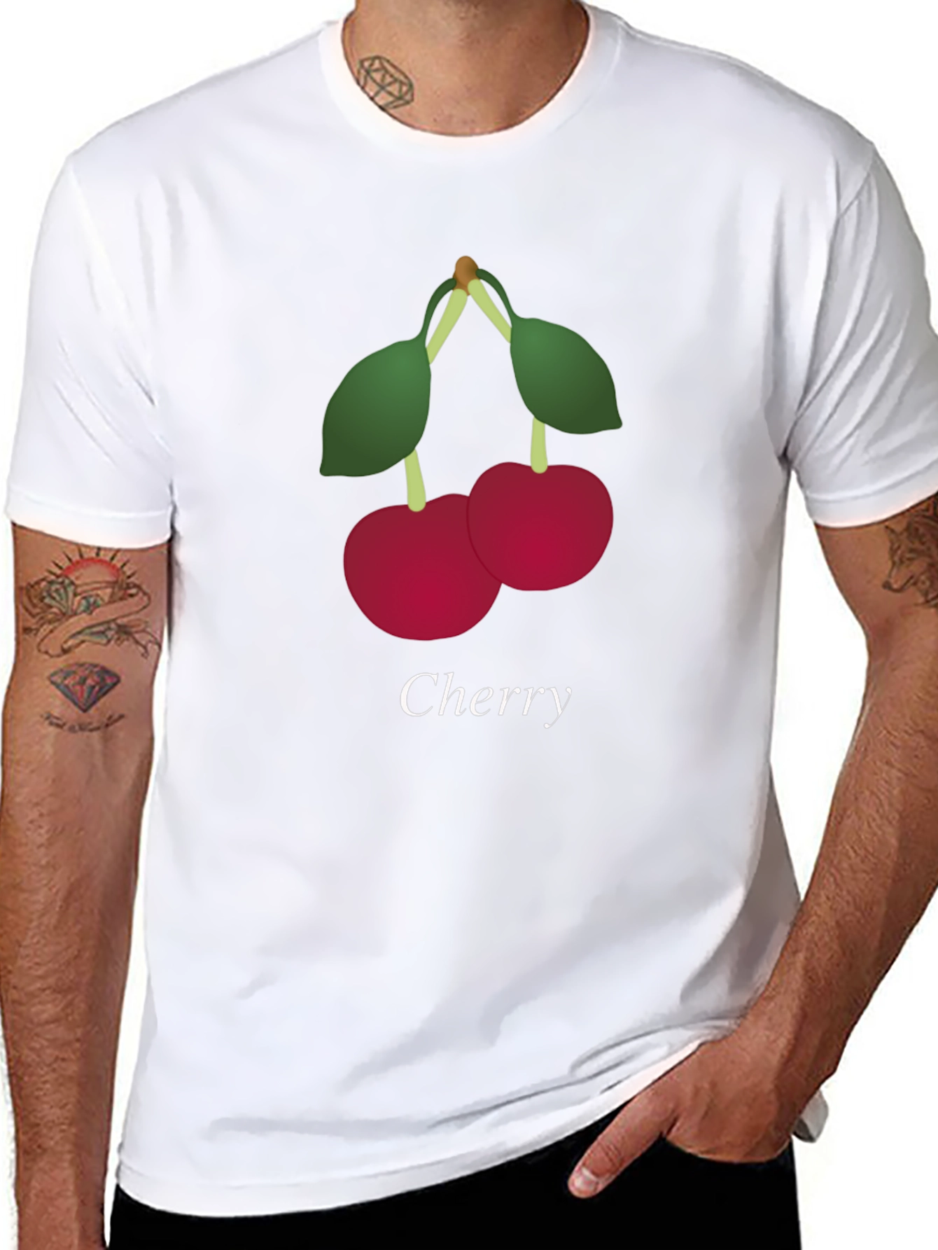 Cherry Graphic Tee - Stylish Unisex T-Shirt
