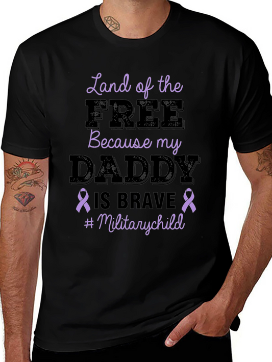 Land of the Free Military Child T-Shirt