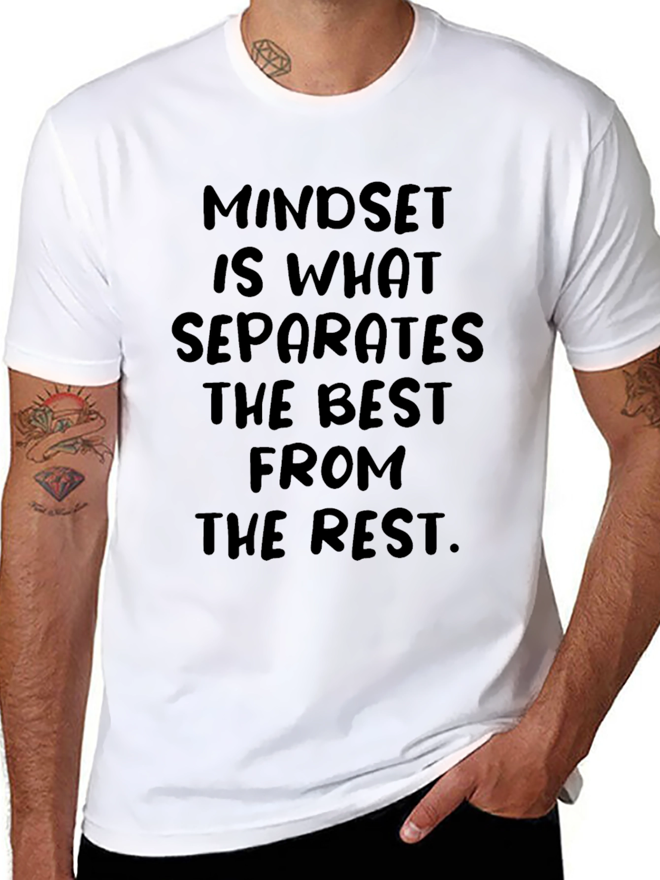 Mindset Motivational Black T-Shirt