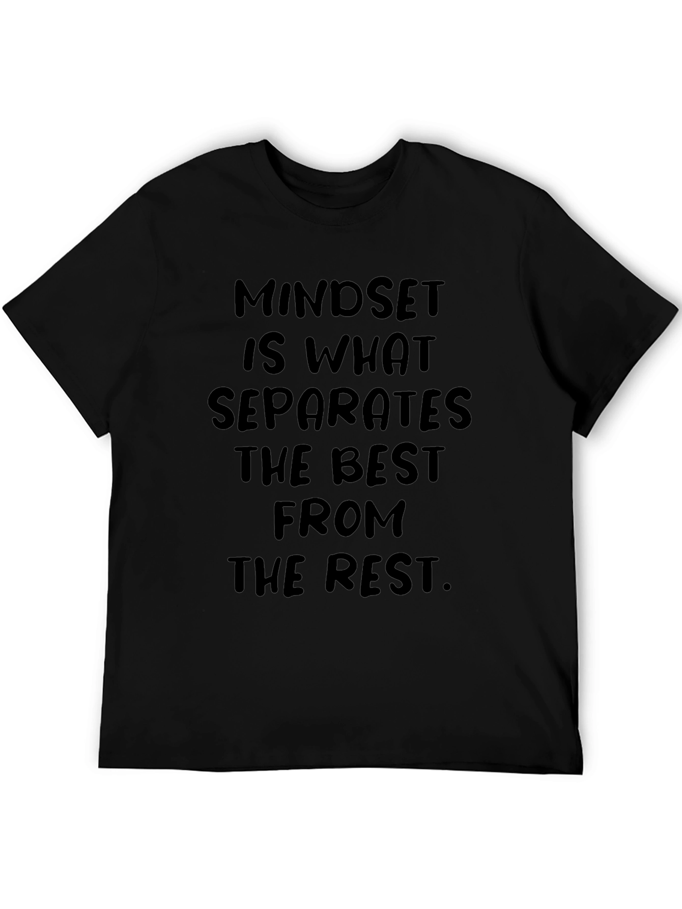 Mindset Motivational Black T-Shirt