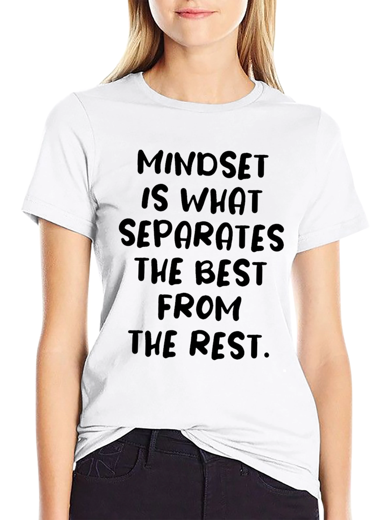 Mindset Motivational Black T-Shirt