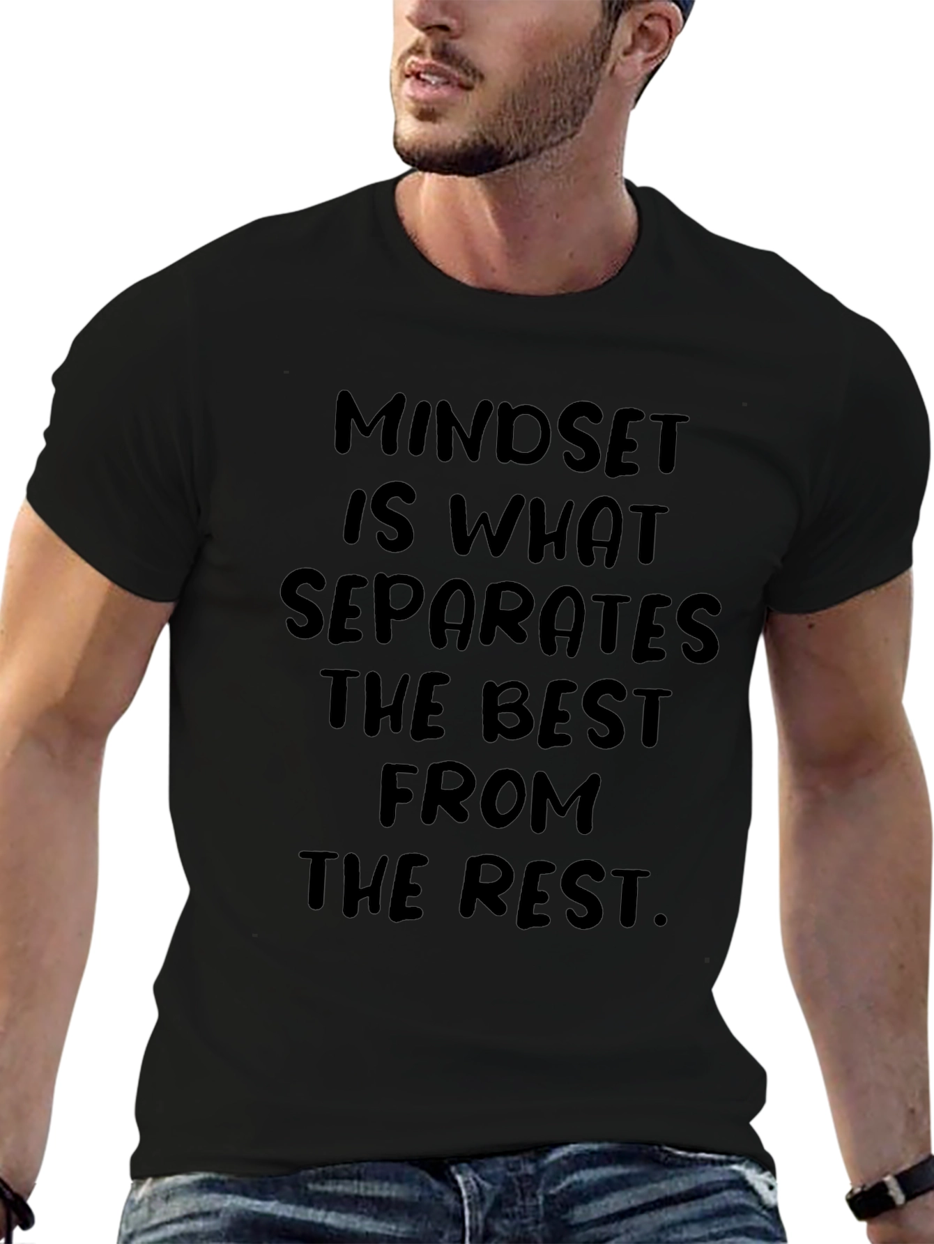 Mindset Motivational Black T-Shirt