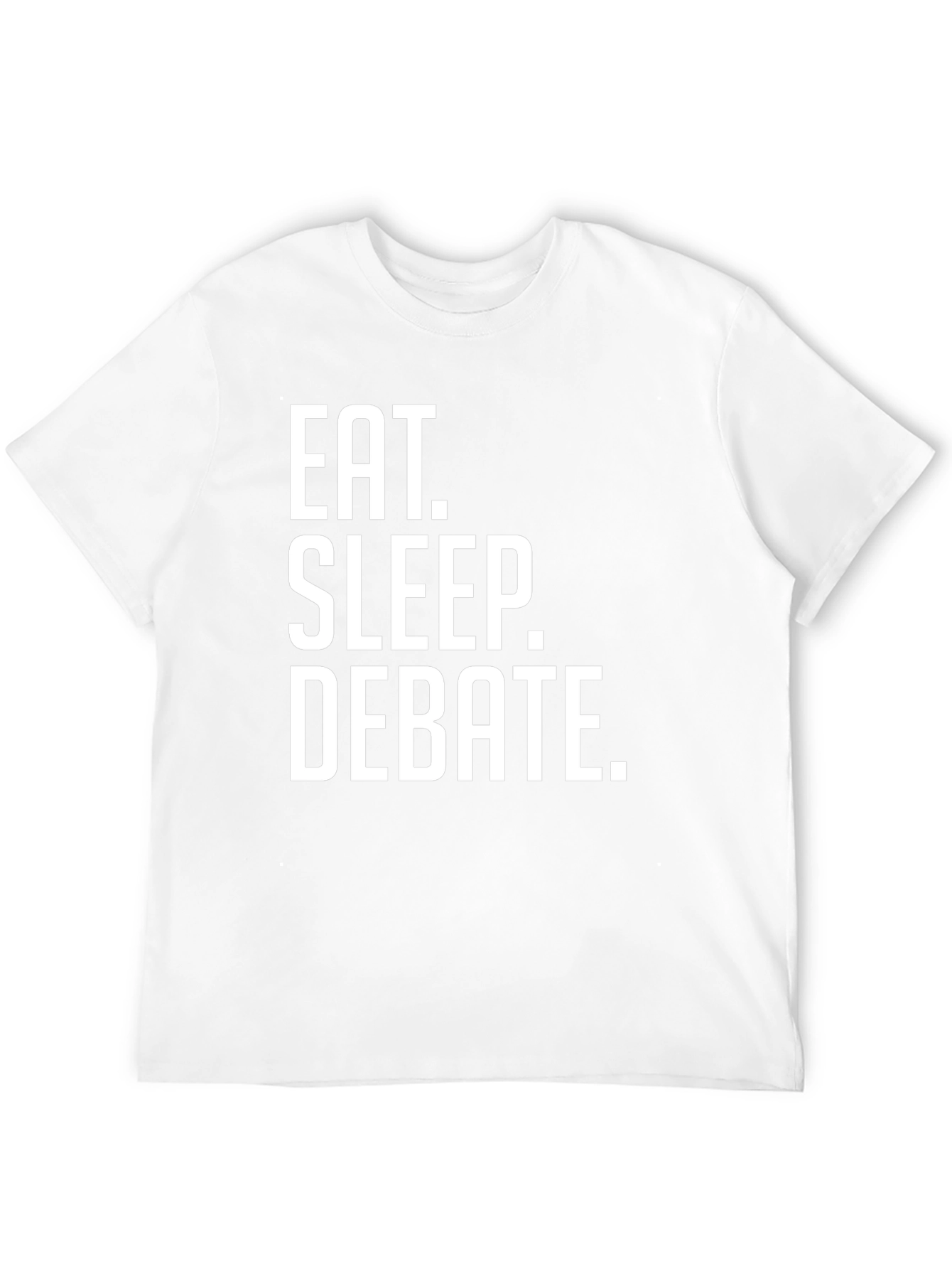 Eat. Sleep. Debate. Black Graphic T-Shirt