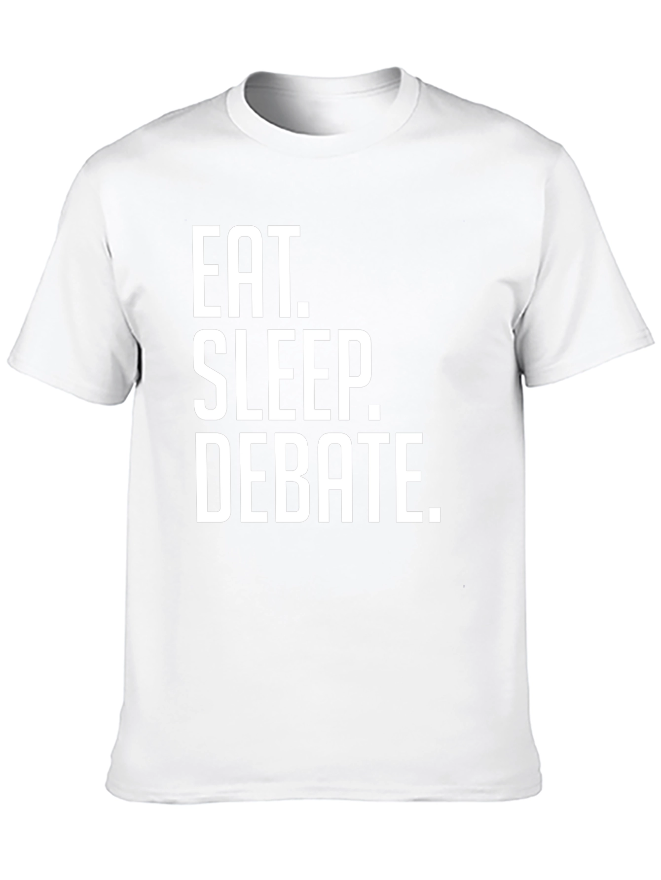Eat. Sleep. Debate. Black Graphic T-Shirt