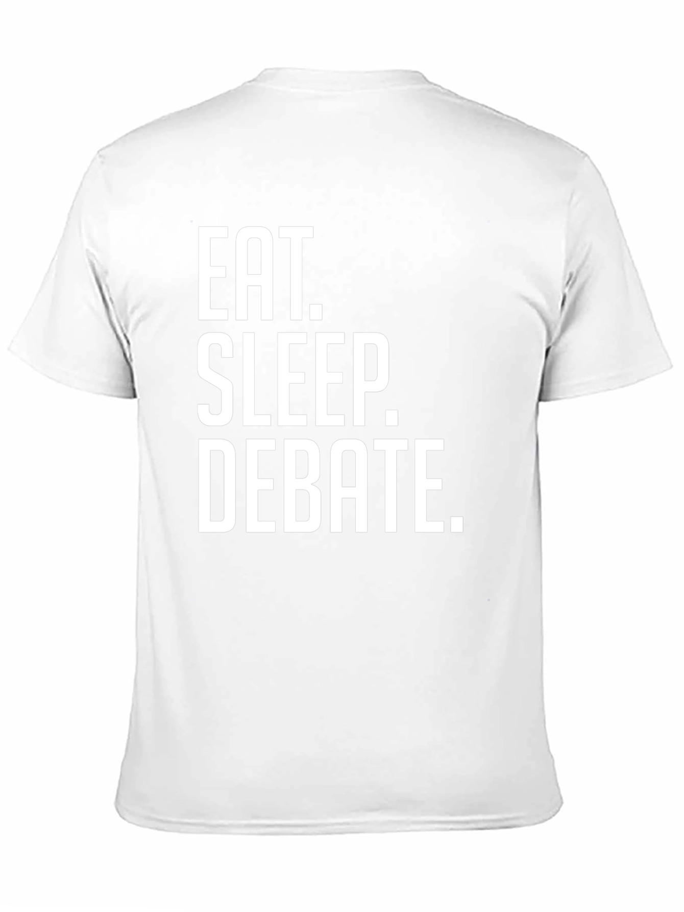 Eat. Sleep. Debate. Black Graphic T-Shirt