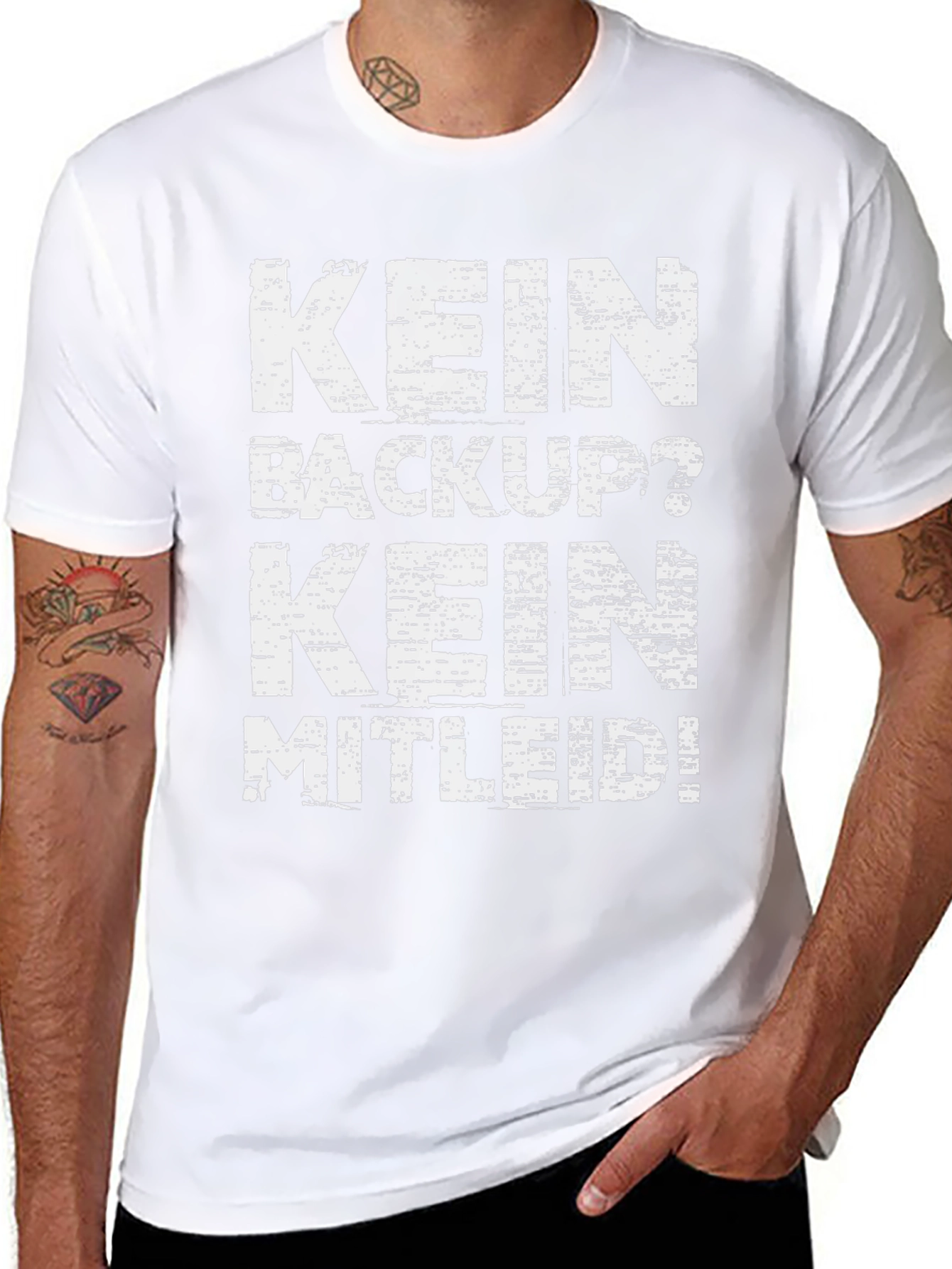 Kein Backup Kein Mitleid Black Graphic Tee