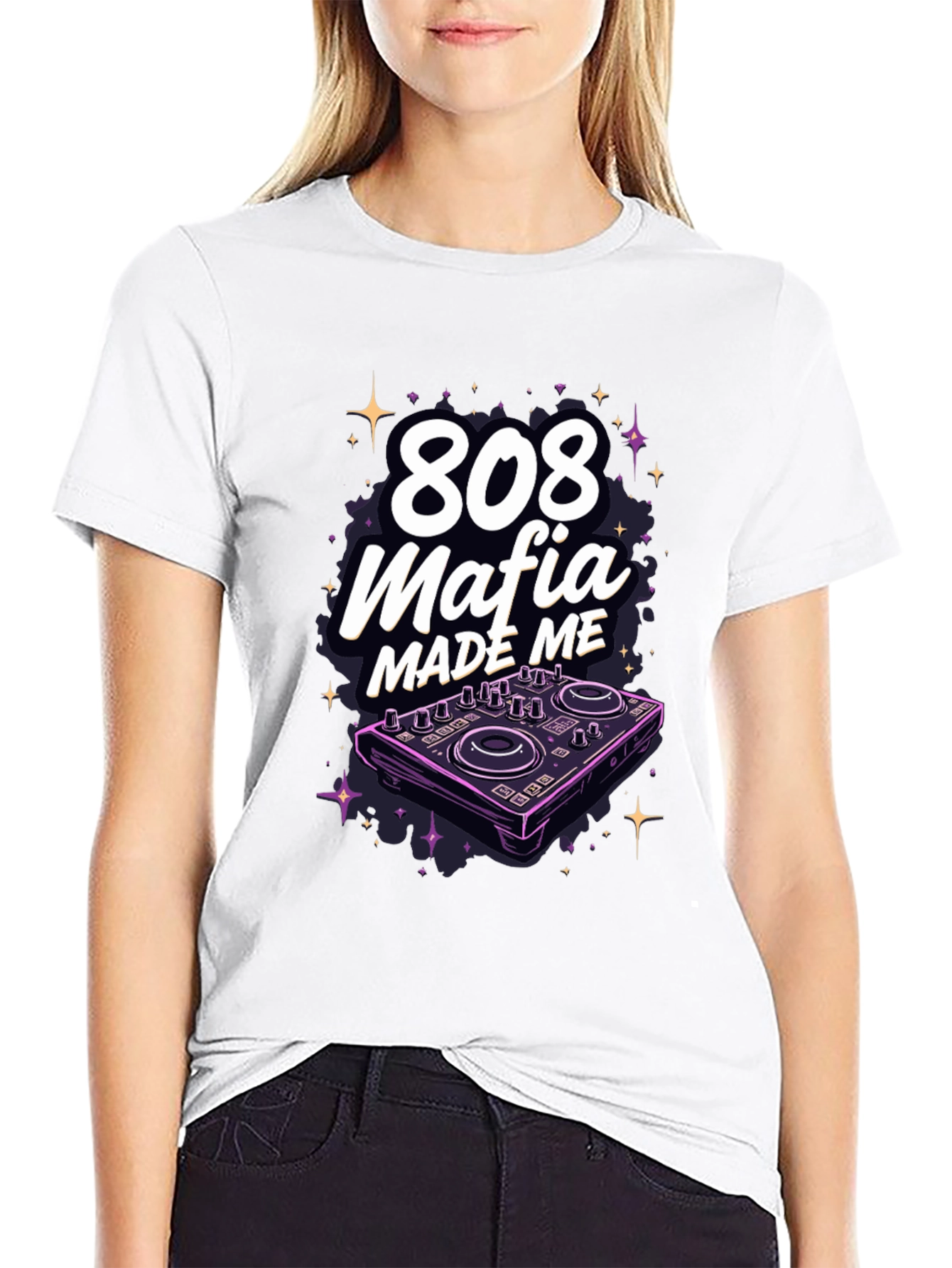 808 Mafia Made Me Black Graphic Tee