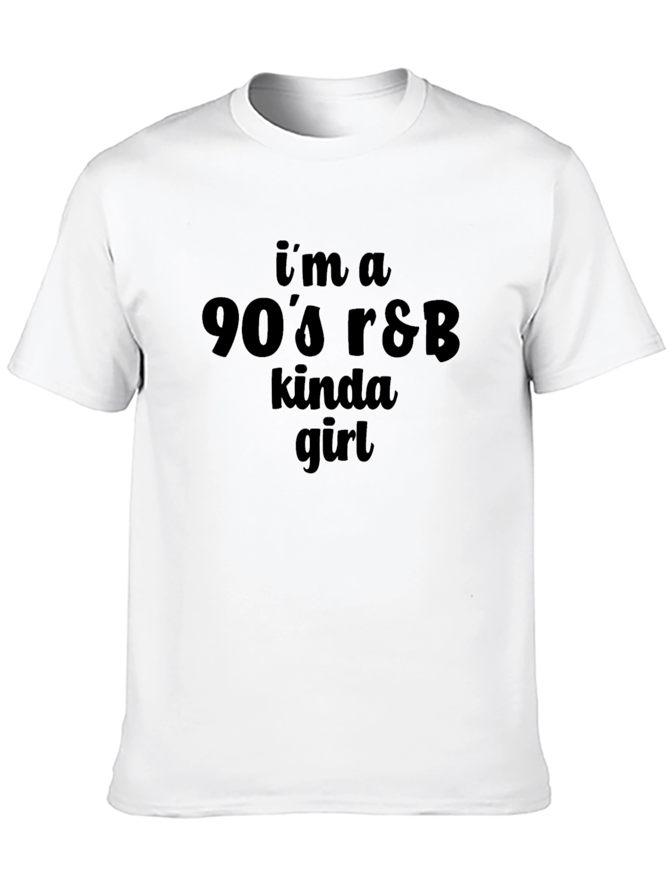 90s R&B Kinda Girl Black T-Shirt