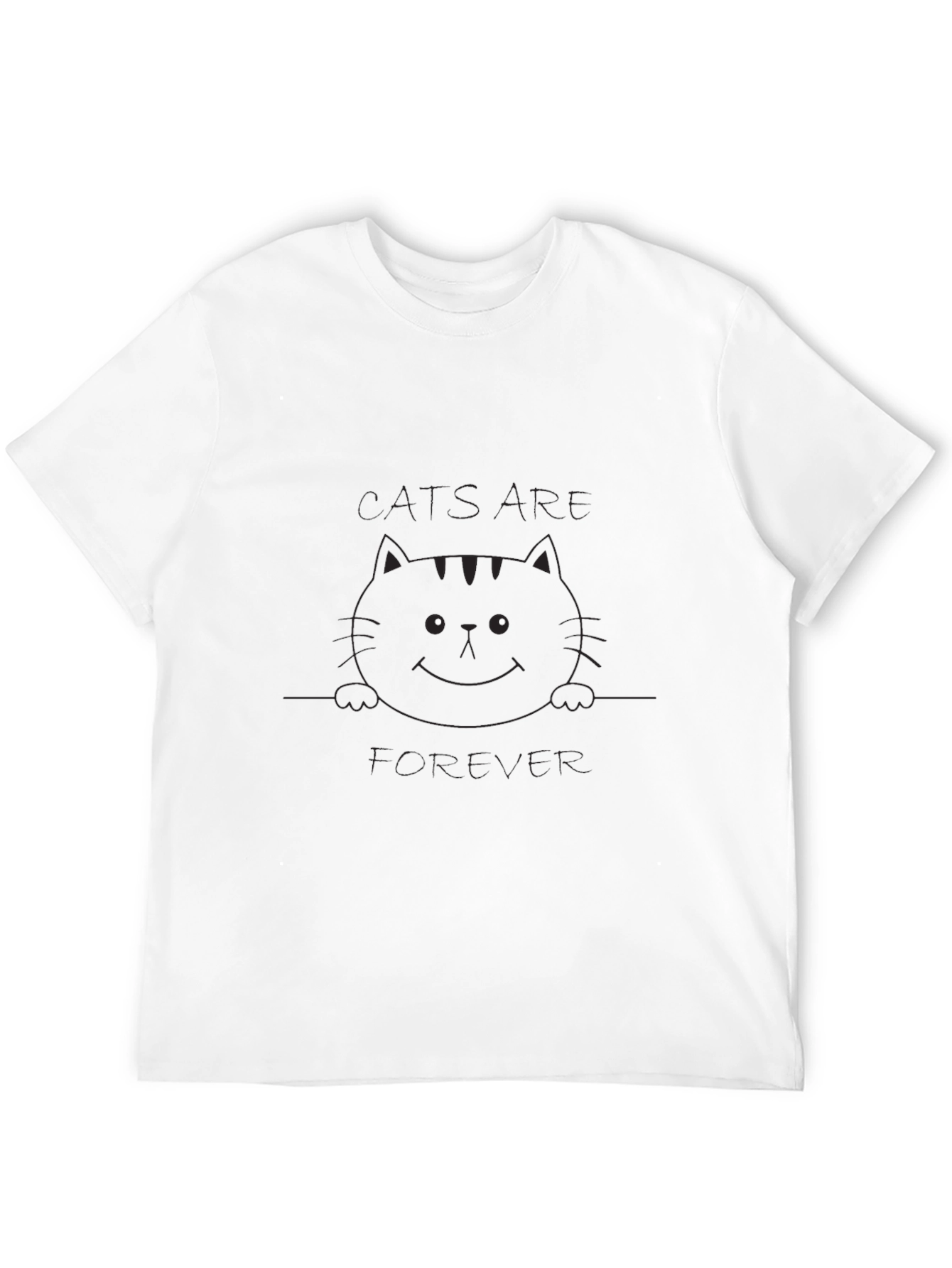 Cats Are Forever Black Graphic Tee