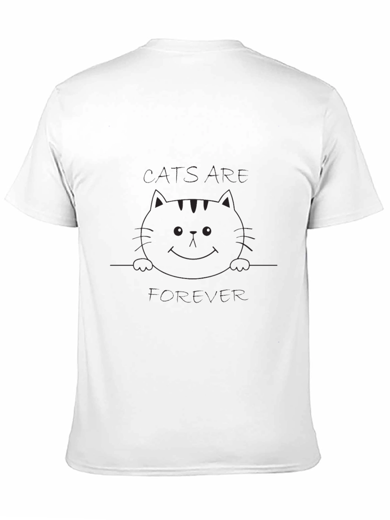 Cats Are Forever Black Graphic Tee