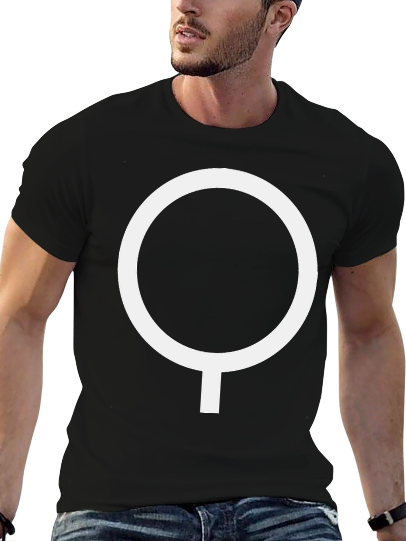 Circle Pendulum Graphic Tee - Classic Black