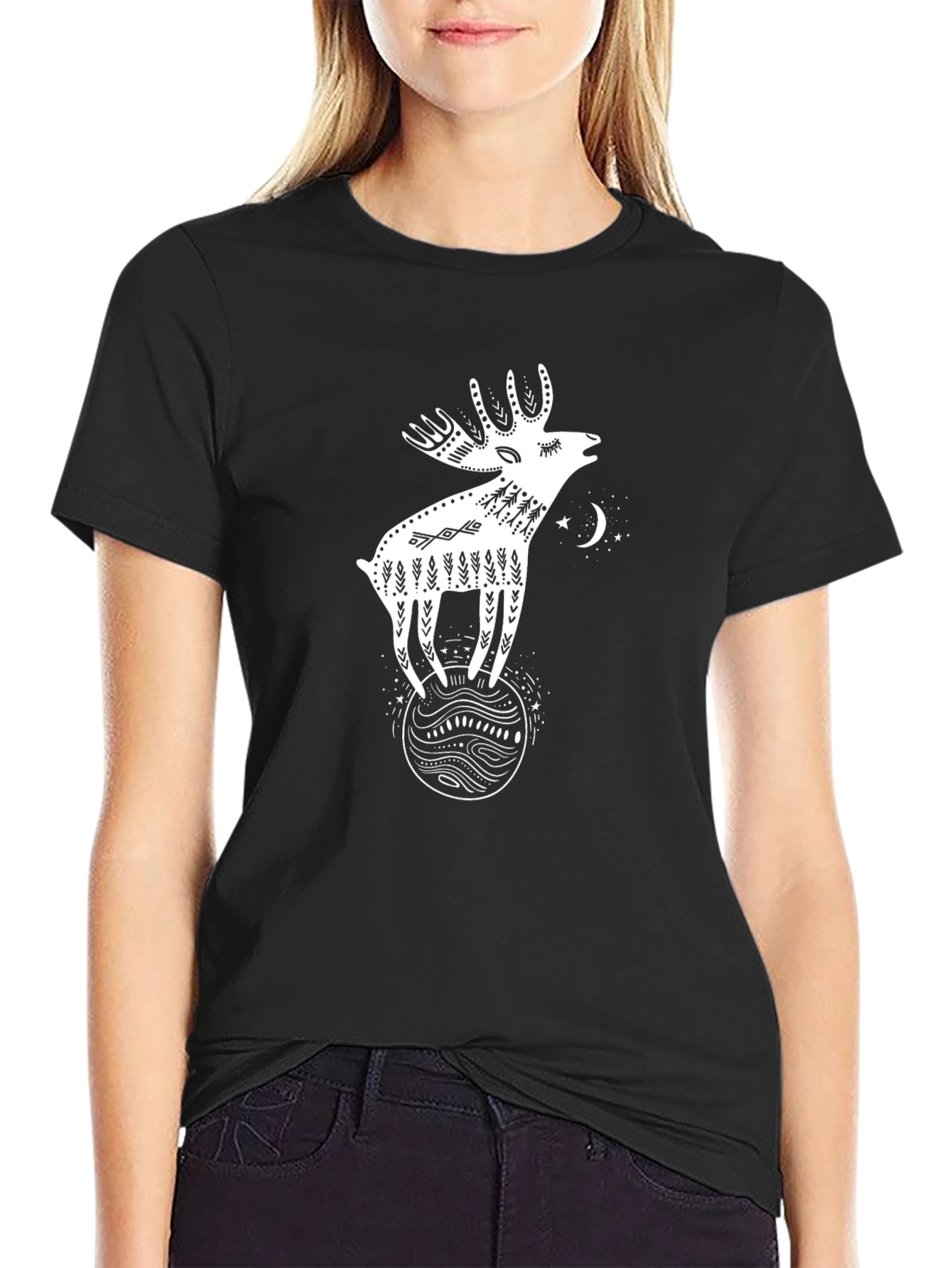 Whimsical Moose Graphic Tee