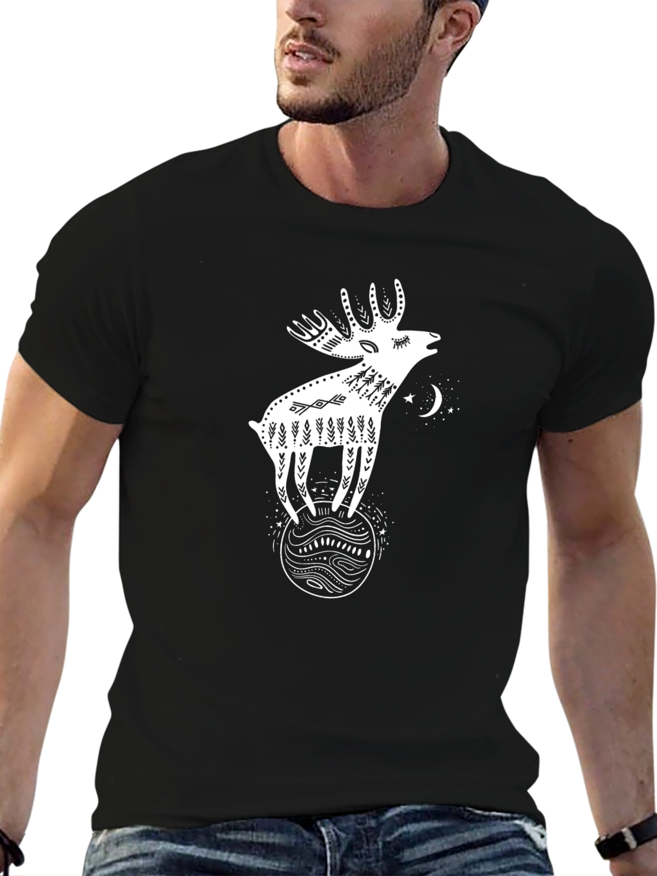 Whimsical Moose Graphic Tee