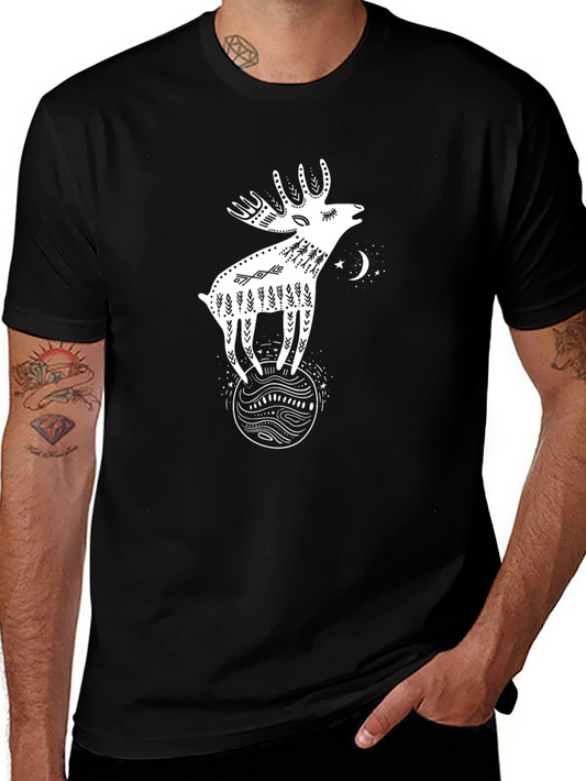 Whimsical Moose Graphic Tee