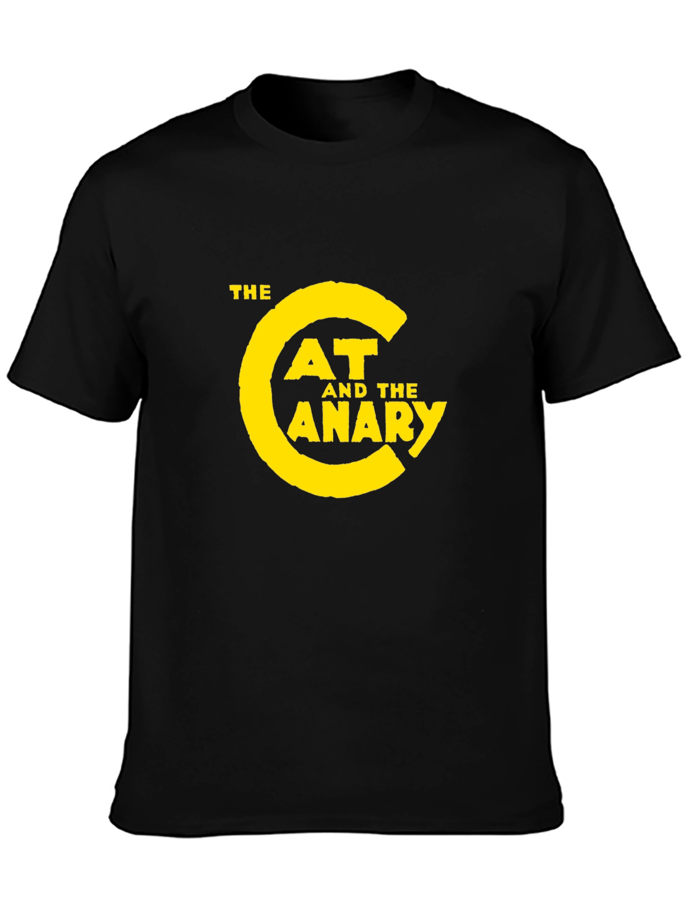 The Cat and the Canary Graphic Tee - Black