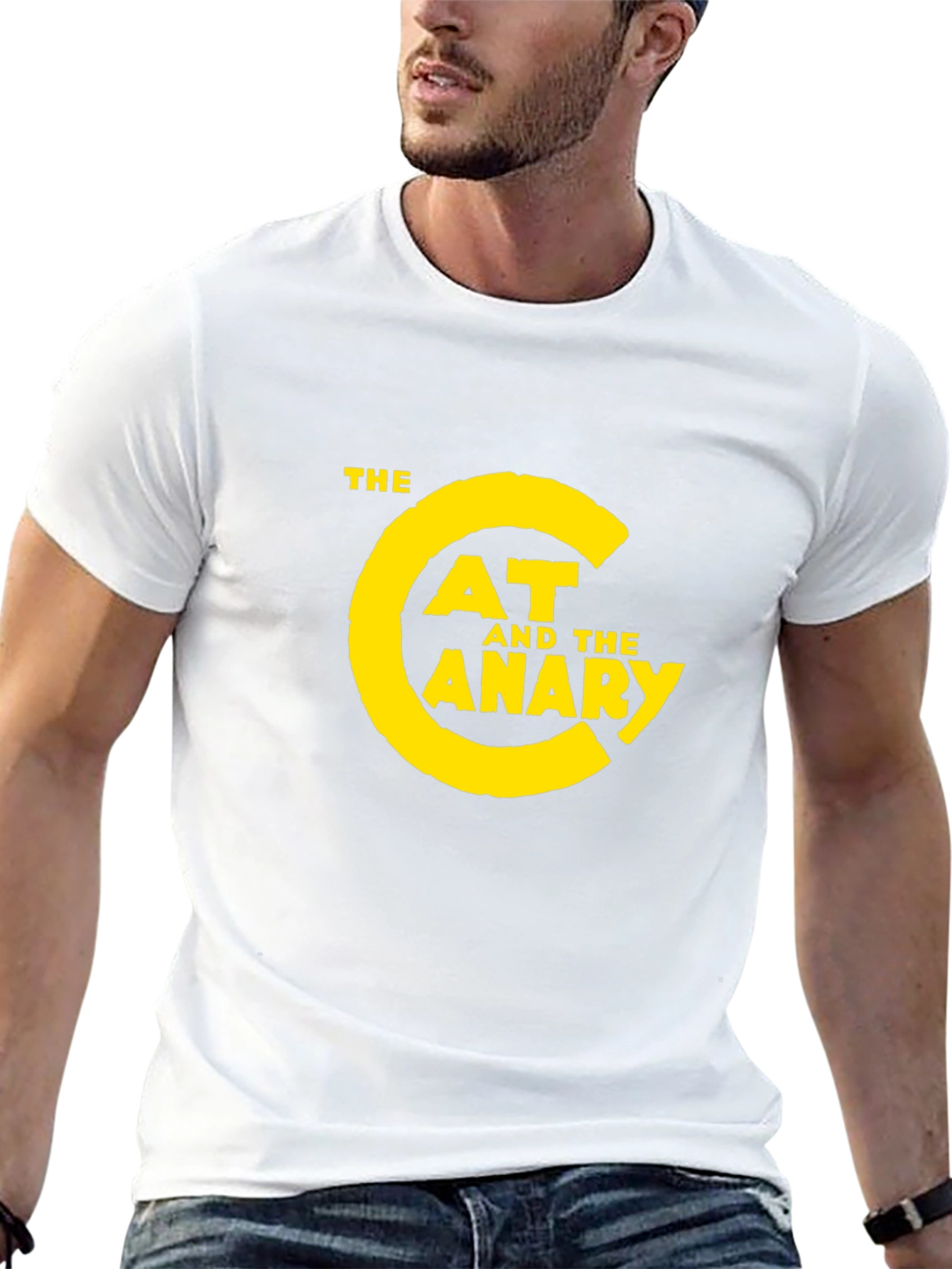 The Cat and the Canary Graphic Tee - Black