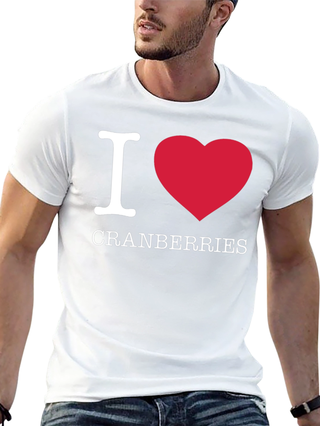 I Love Cranberries T-Shirt - Funny Fruit Lover Tee