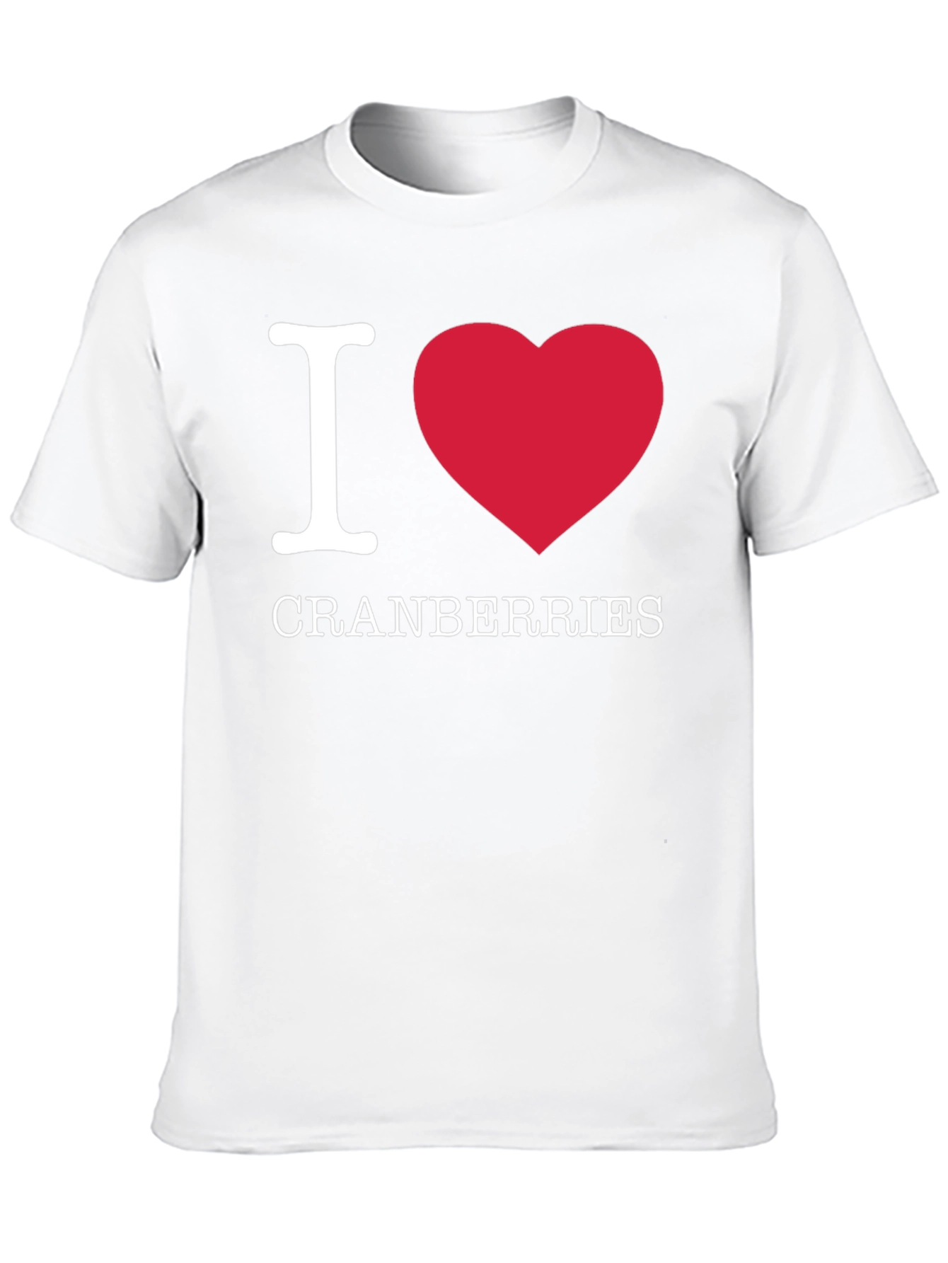 I Love Cranberries T-Shirt - Funny Fruit Lover Tee