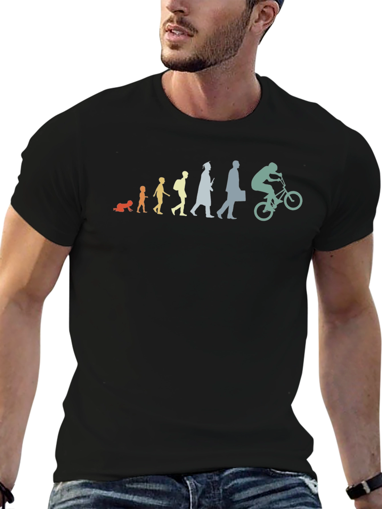 Evolution of a Biker T-Shirt - Black